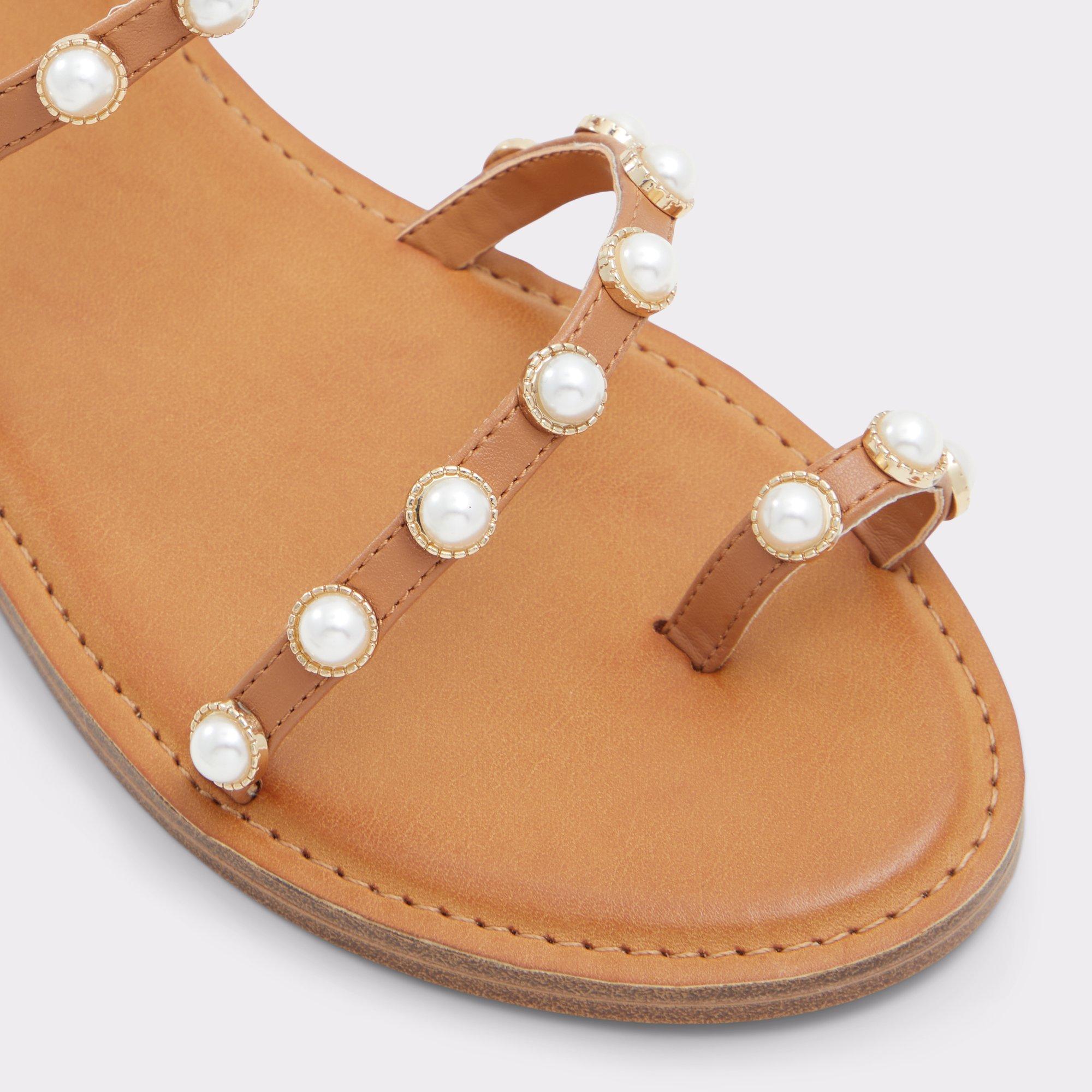 Coreydale Medium Brown Women's Flat Sandals | ALDO US Product Image