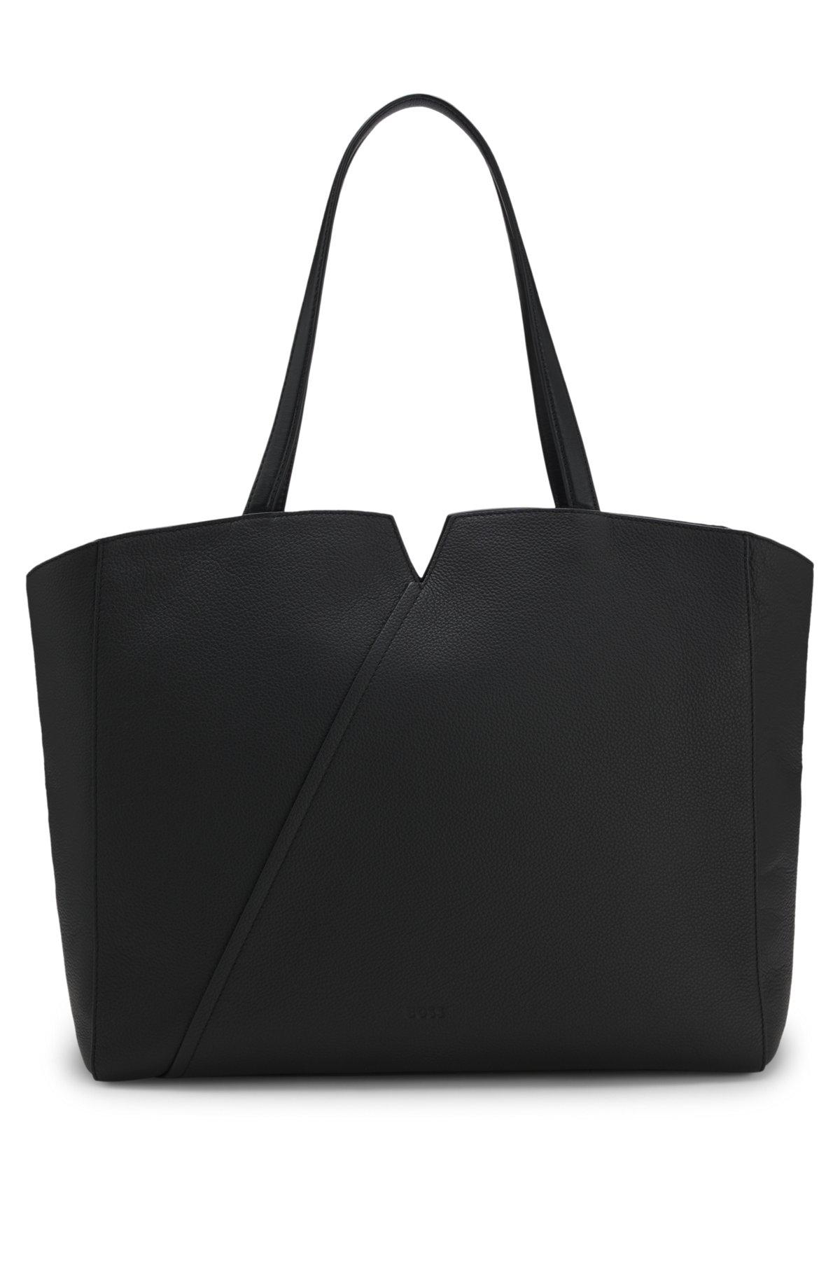 BOSS REVERS tote bag in leather with belt detail Product Image
