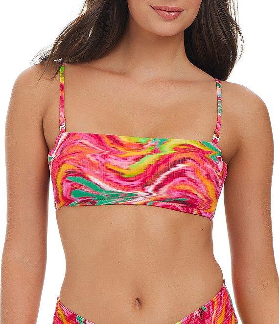 Sanctuary Reading Between The Lines Printed V-Waist High Leg Swim Bottom Product Image