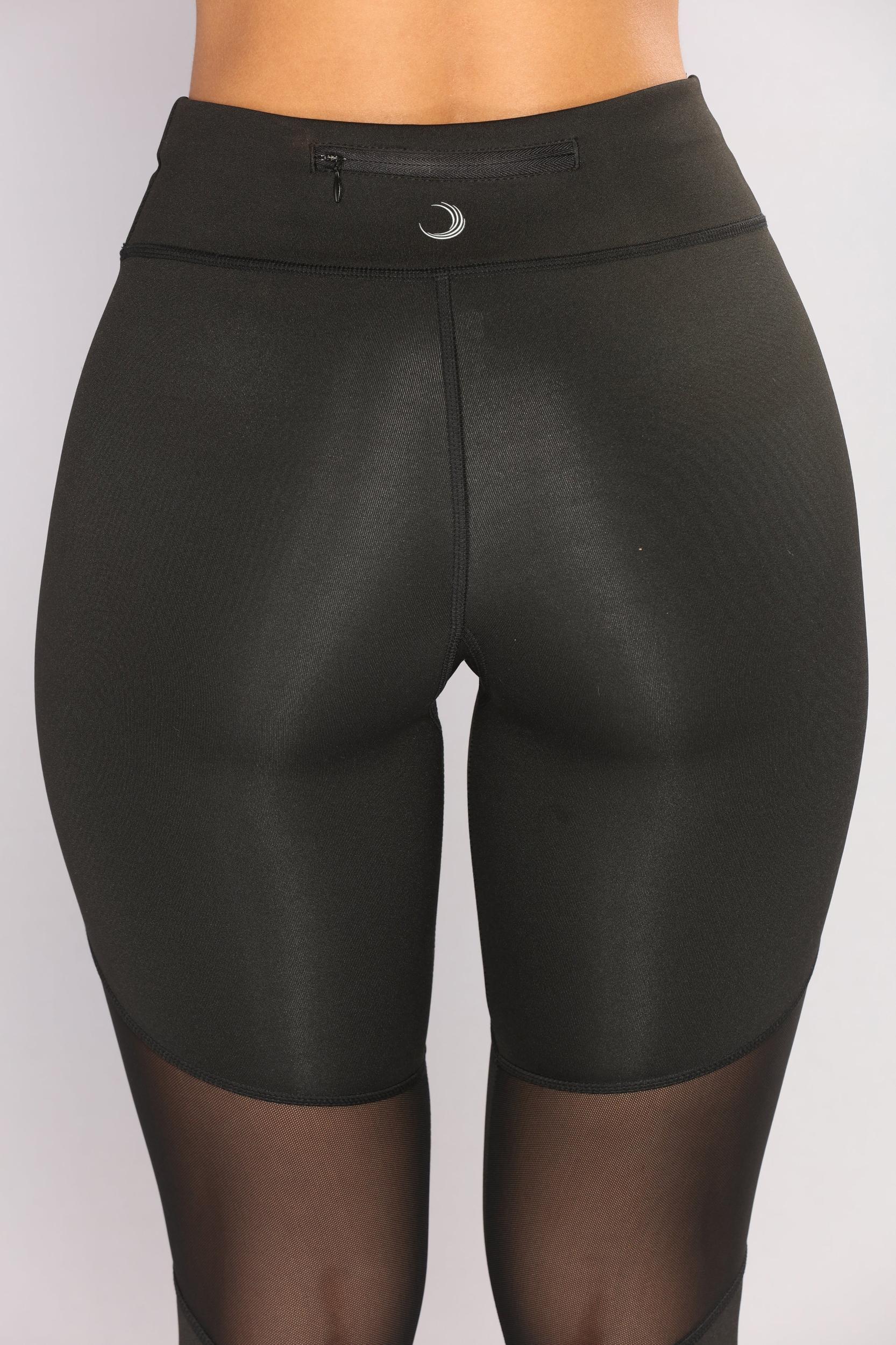Mesh It Up Active Leggings - Black Product Image