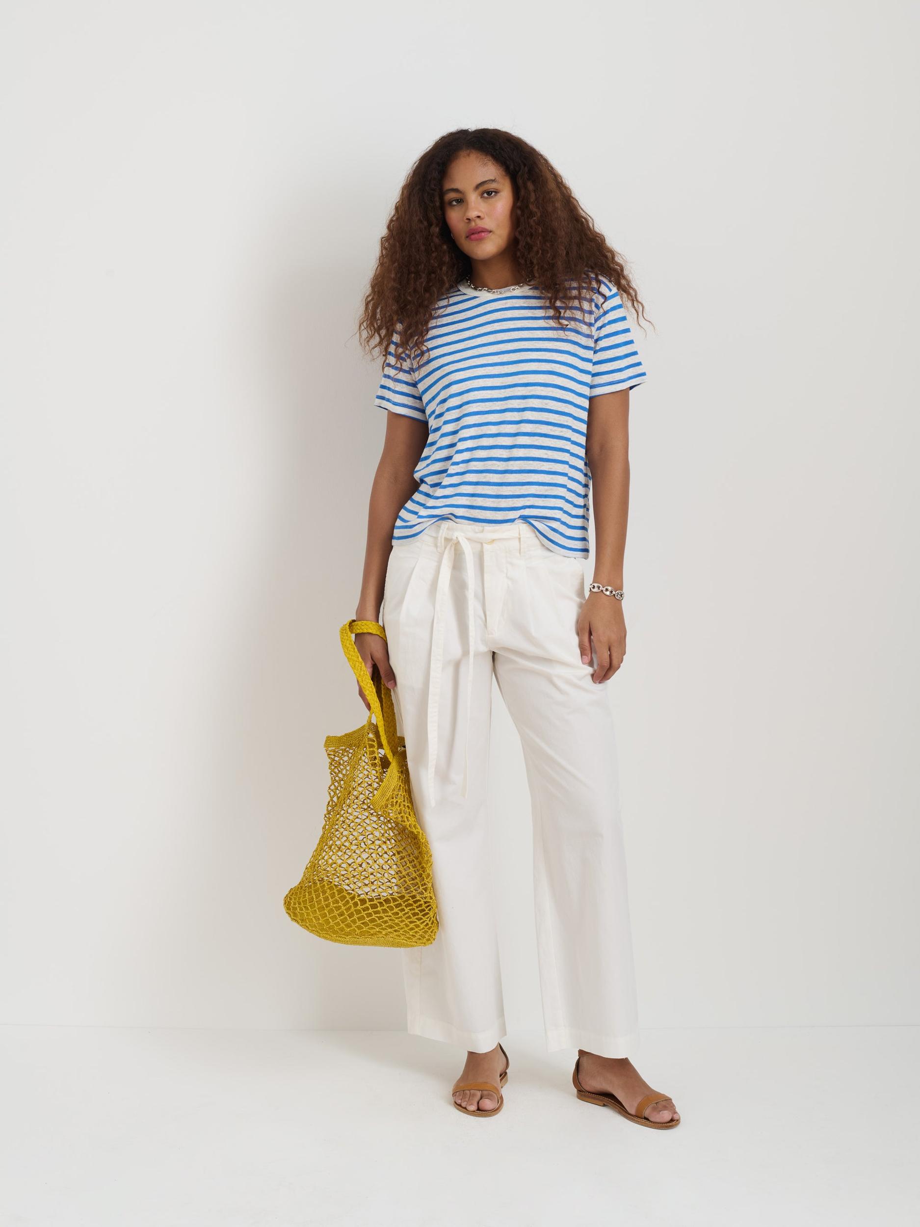 Garcon Striped Tee In Linen Cotton Product Image