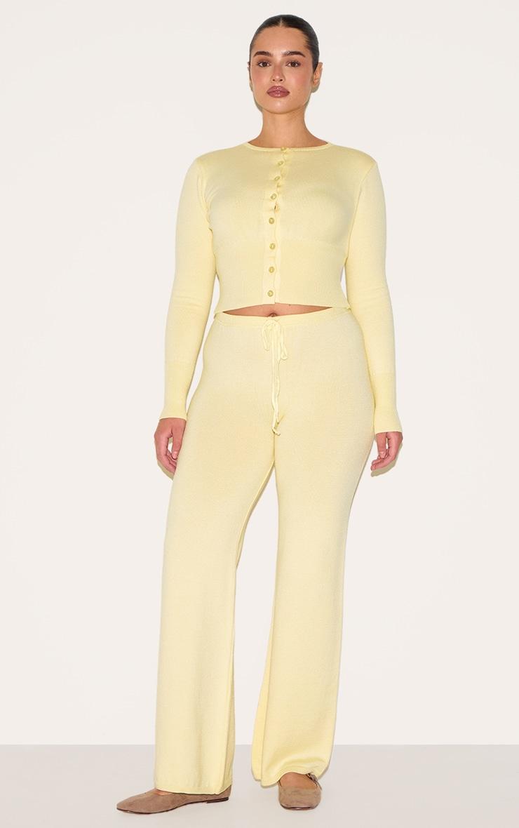 Shape Lemon Knitted Tie Waist Pants Product Image