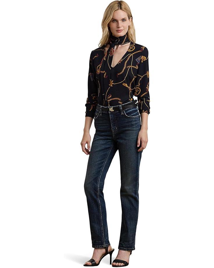 Mid-Rise Straight Ankle Jeans Product Image
