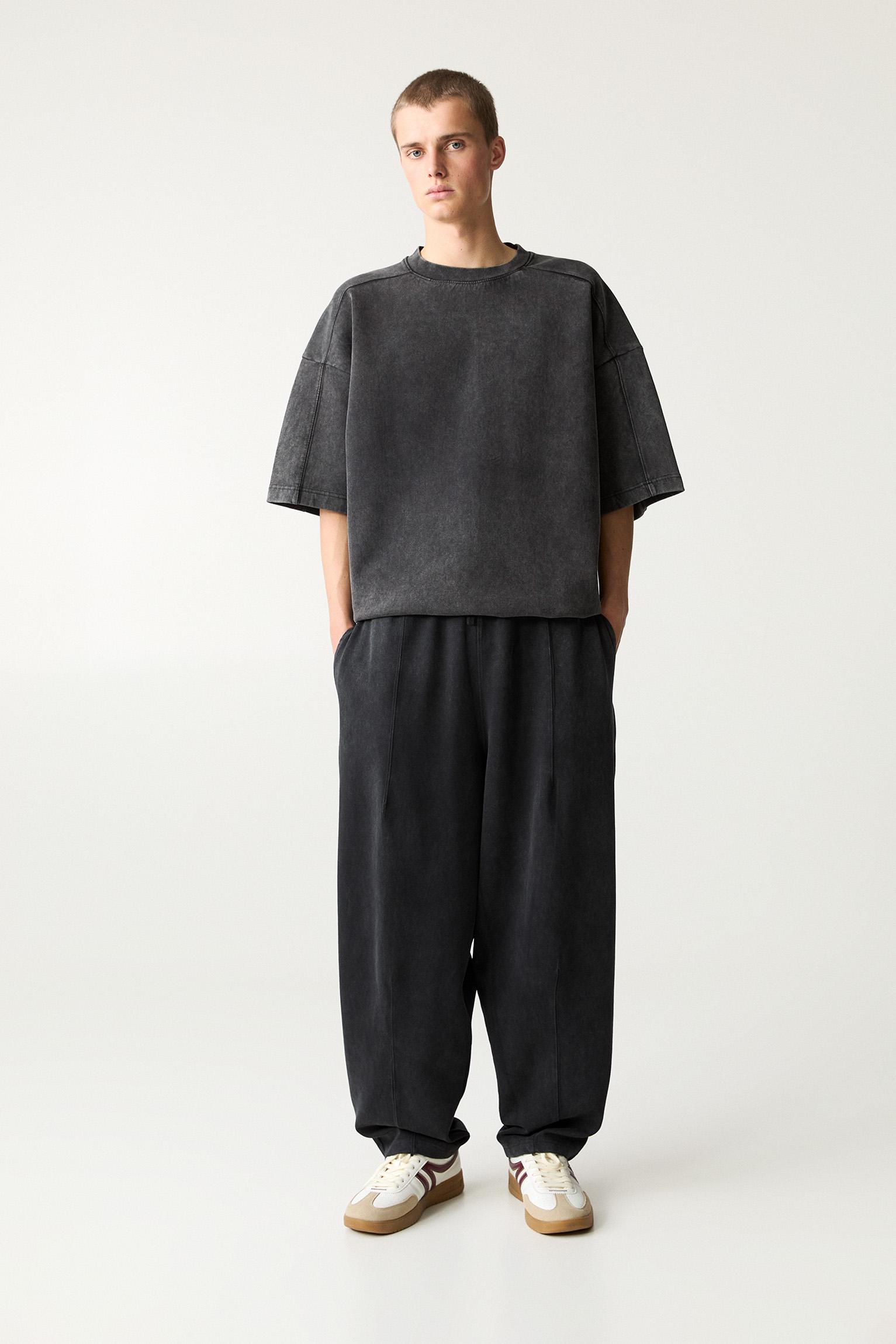 Super baggy interlock tracksuit bottoms Product Image