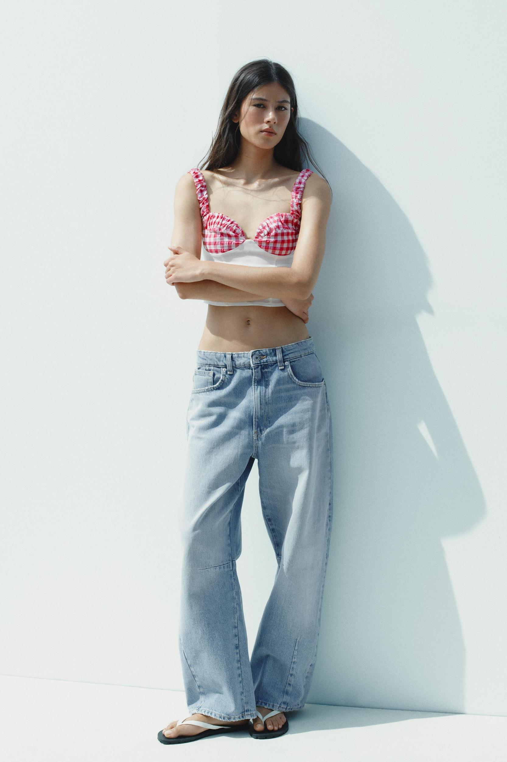 GINGHAM CORSET TOP Product Image