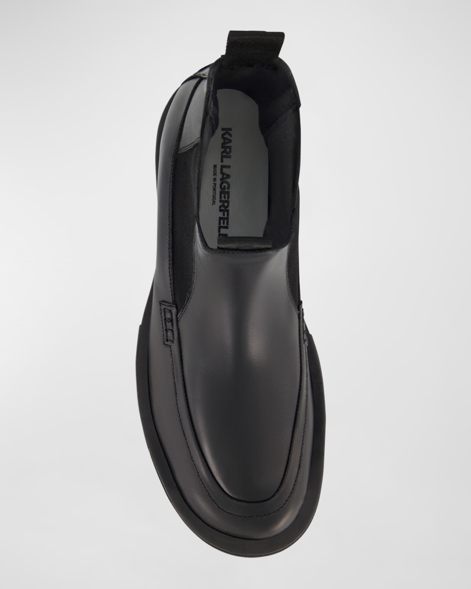 Men's Leather Apron Toe Chelsea Boots Product Image