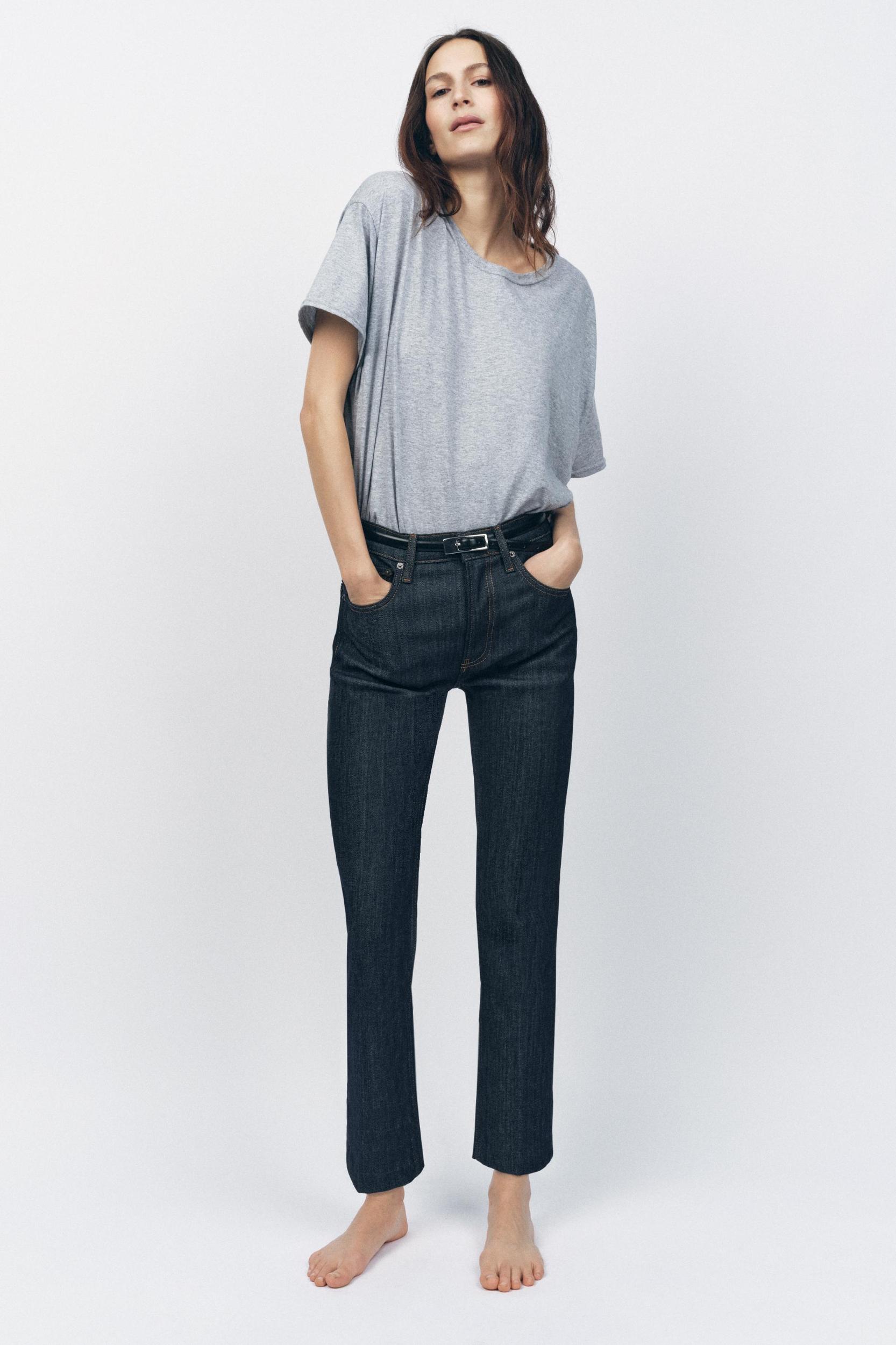 ZW COLLECTION HIGH WAIST WIDE LEG JEANS Product Image