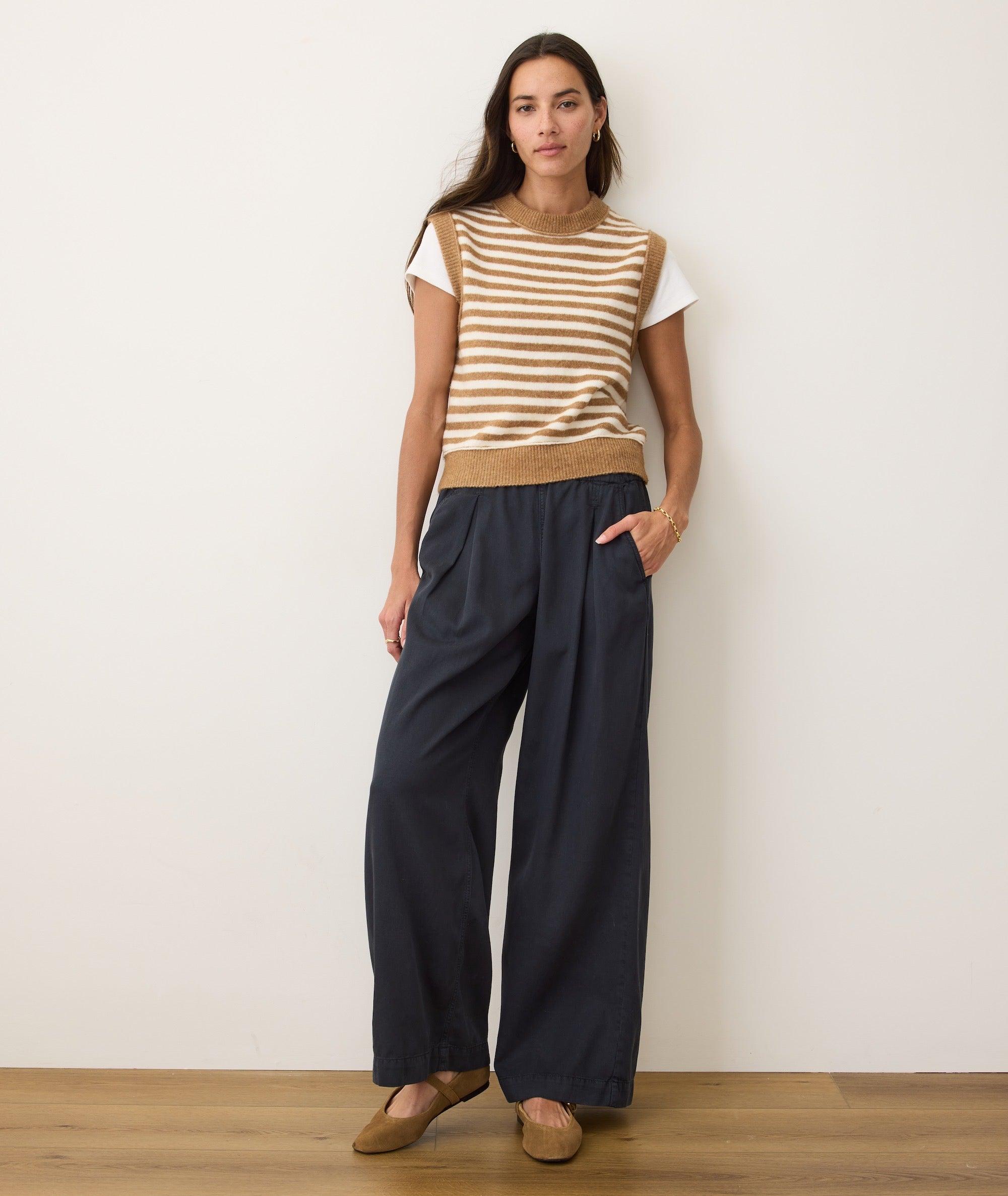 Allison Pleated Wide Leg Trouser Product Image