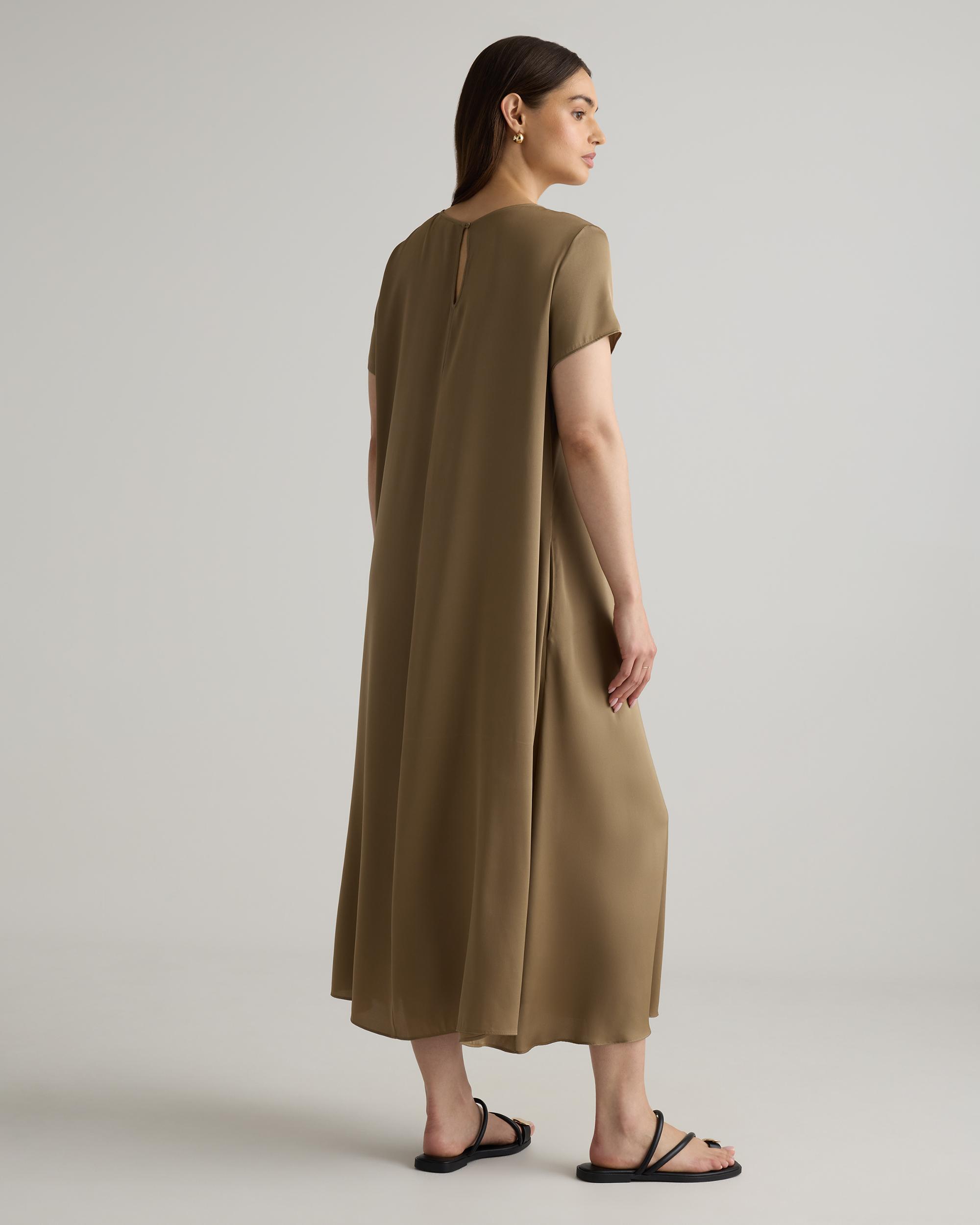 Quince | Women's Washable Stretch Silk Voluminous Maxi Dress Product Image