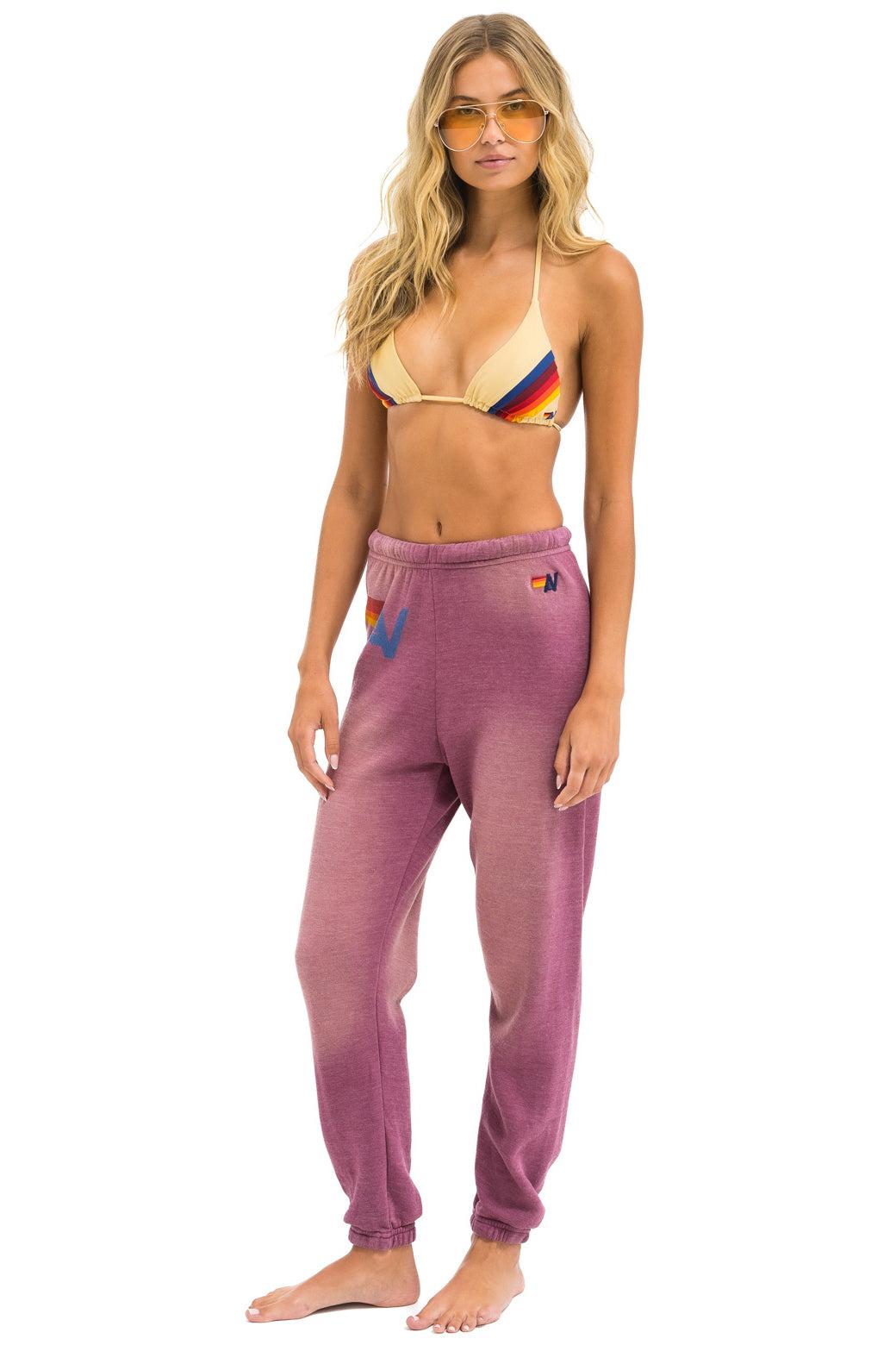 VINTAGE LOGO SWEATPANTS - FADED BERRY Female Product Image