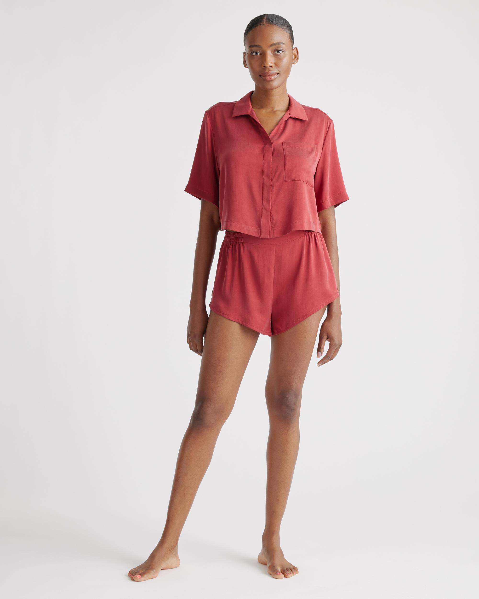 Quince | Women's Pajama Shorts Size XS, Silk Product Image