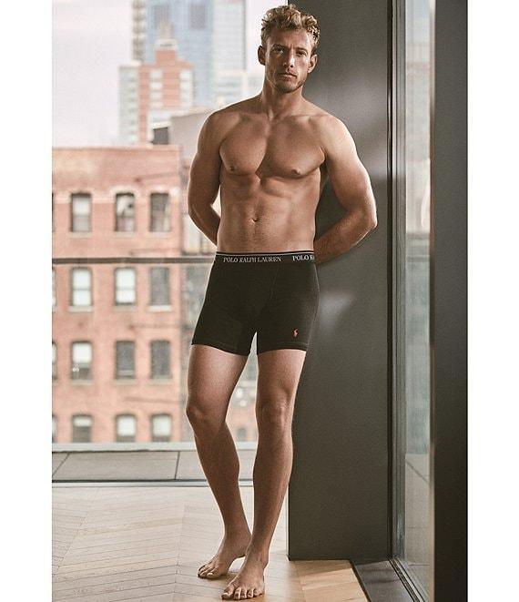 Polo Ralph Lauren Classic Fit Solid And Stripe 6#double; Inseam Boxer Briefs 3-Pack Product Image