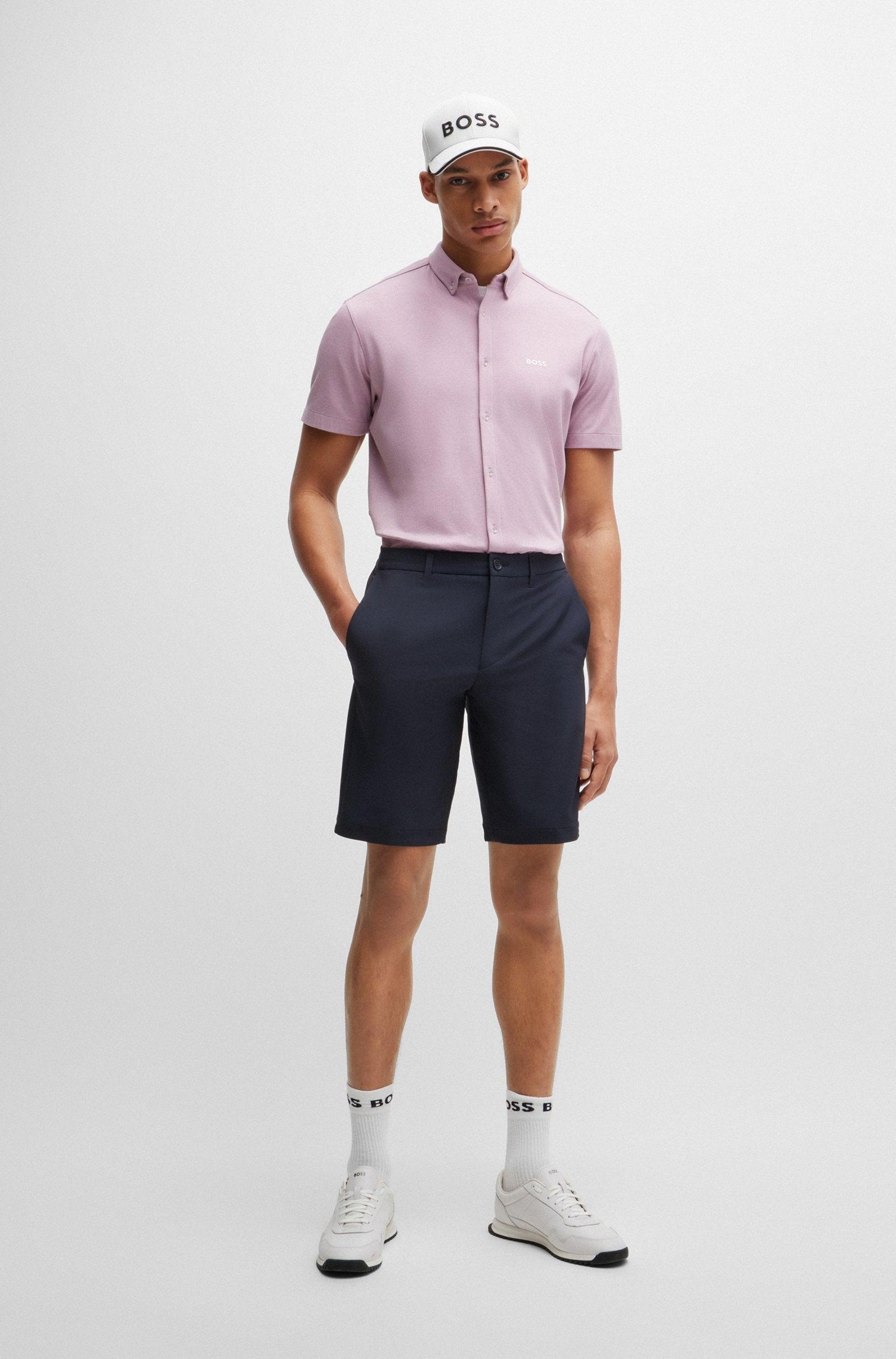 Boss Slim-fit Four-way Stretch Fabric Shorts Product Image