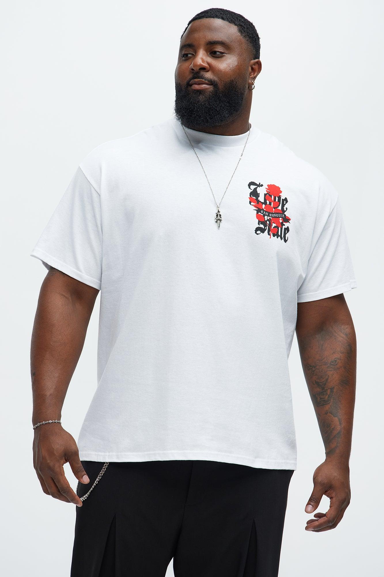 Love Can Conquer Short Sleeve Tee - White Product Image