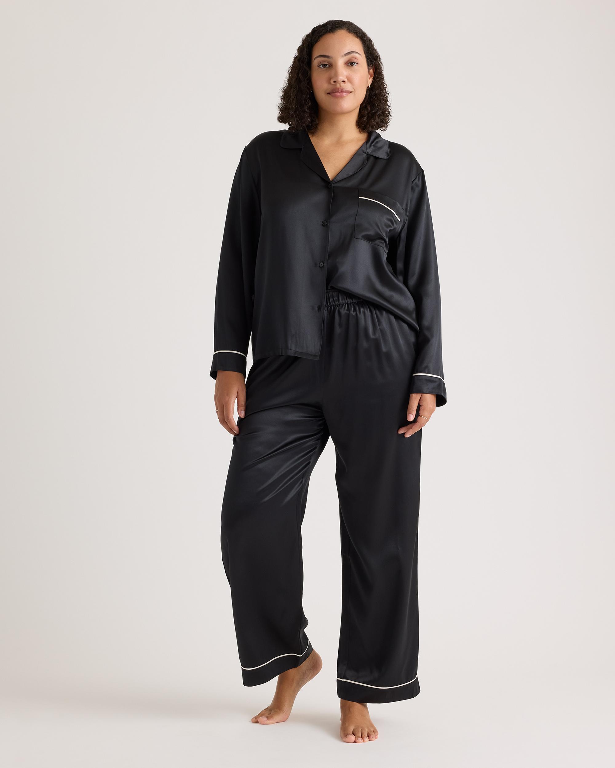 Quince | Women's Satin Pajama Pants Size XS, Mulberry Silk Product Image