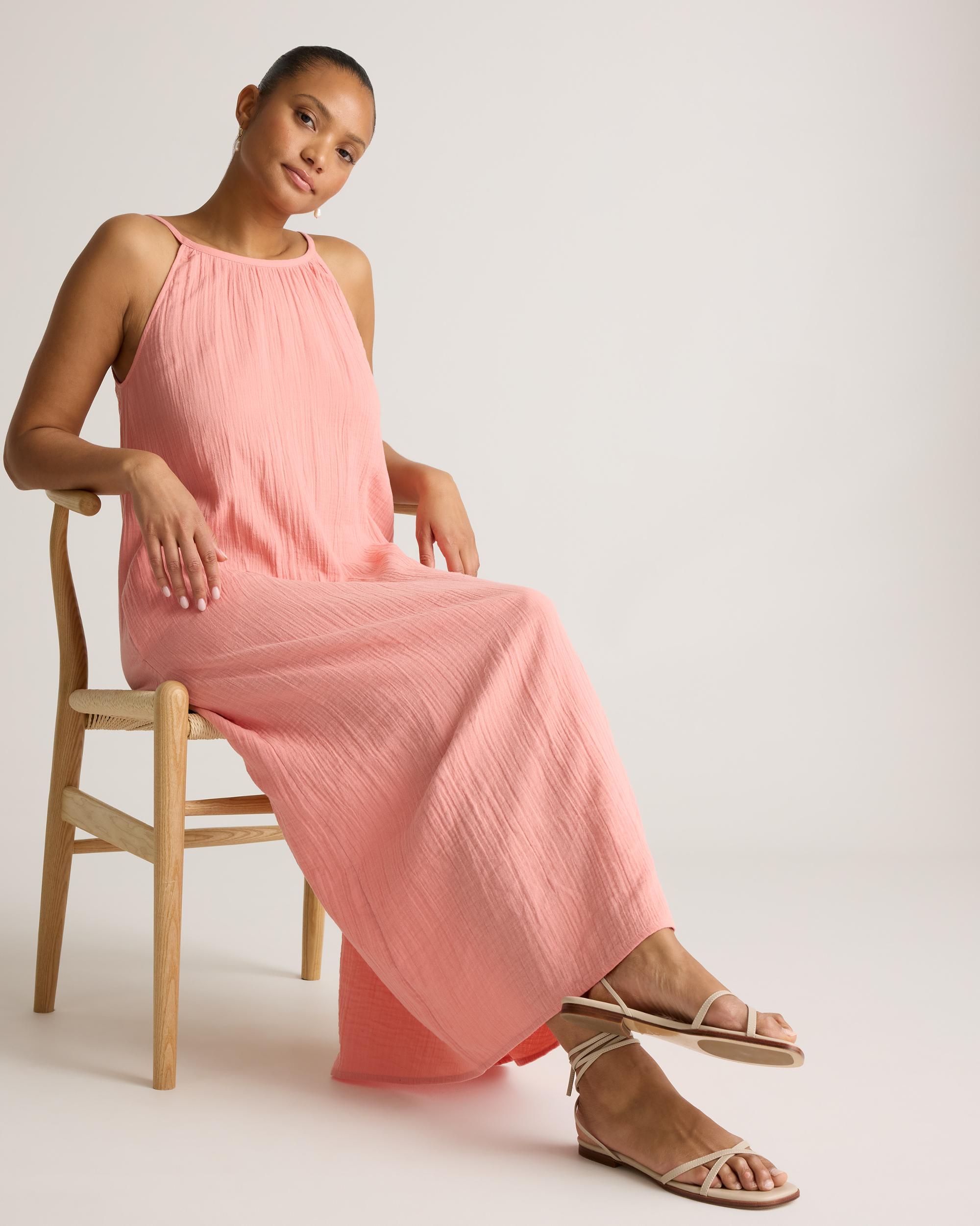 Quince | Women's Gauze Sleeveless Maxi Dress Organic Cotton Product Image