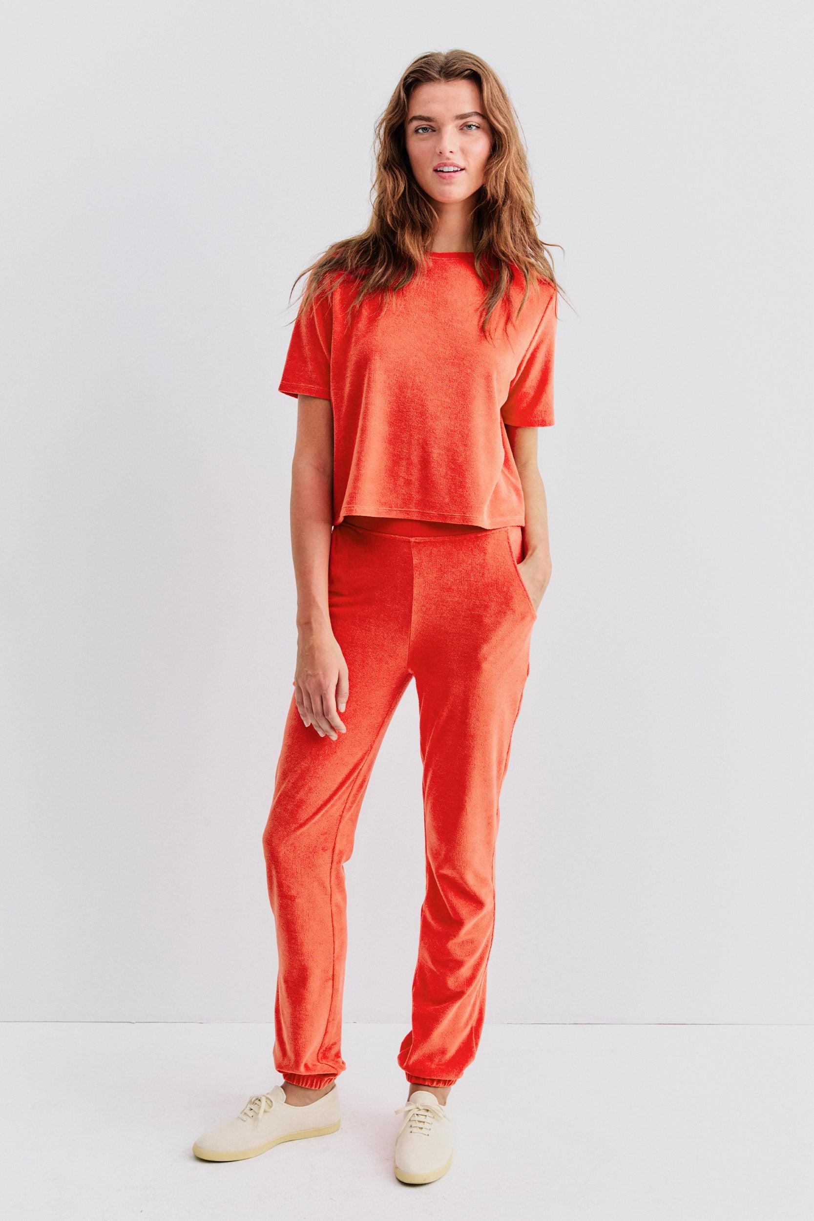 The Terry Sweatpants - Poppy Female Product Image