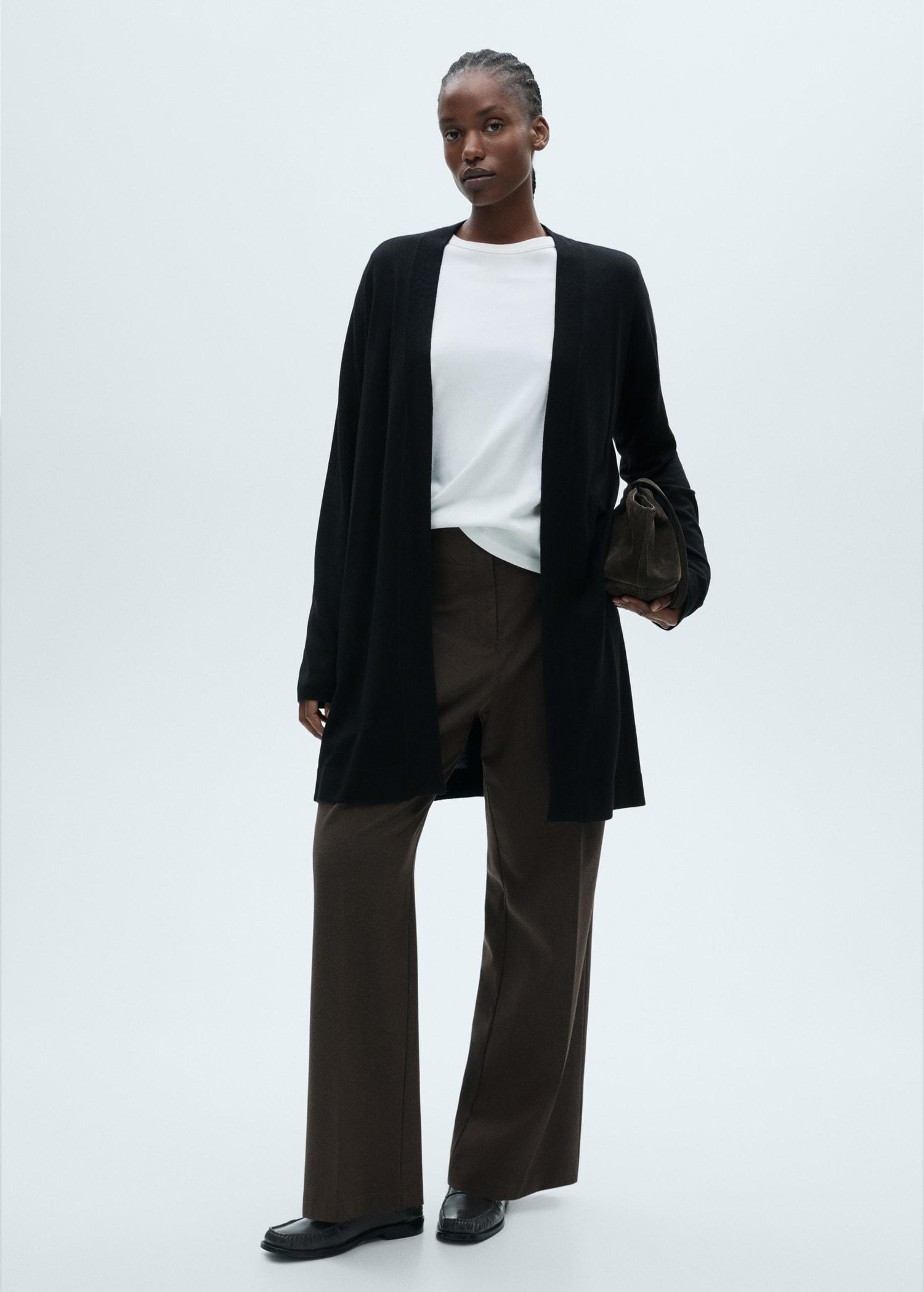 Fine-knit cardigan - Women | MANGO USA Product Image