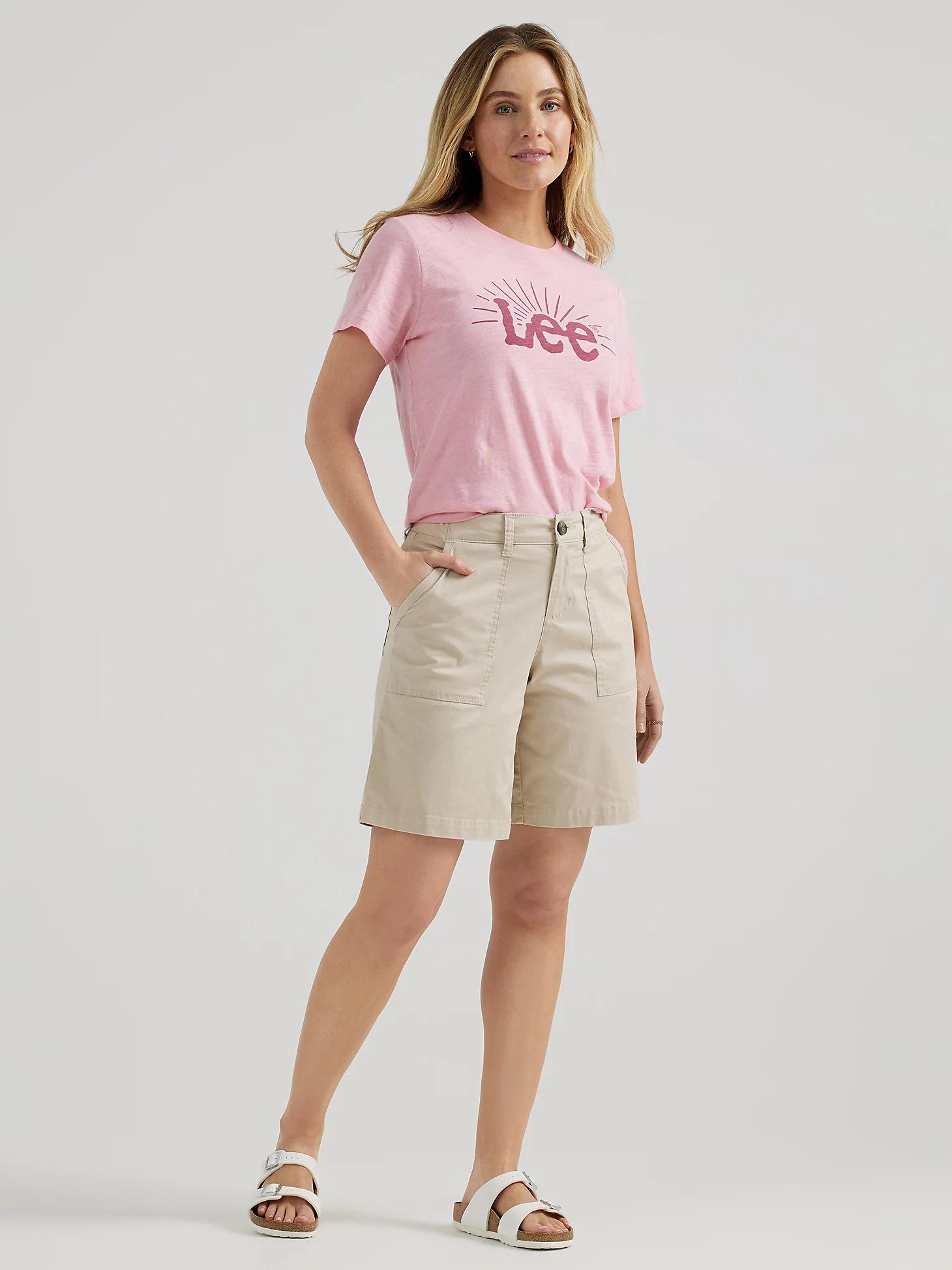 Women's Ultra Lux Comfort with Flex-To-Go Relaxed Fit Utility Bermuda | Women's Shorts | Lee® Product Image