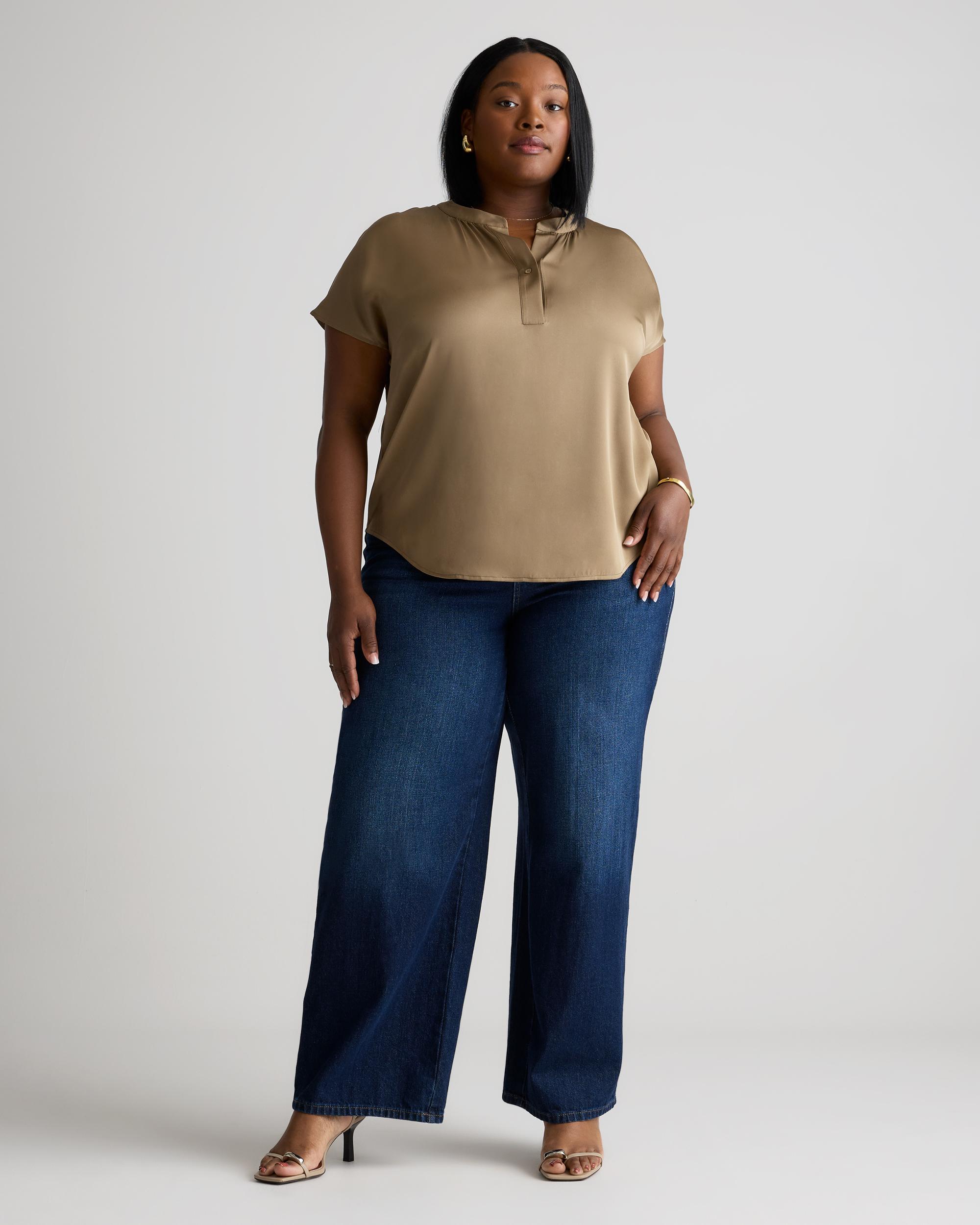 Quince | Women's Washable Stretch Silk Dolman Sleeve Blouse Mulberry Silk Product Image