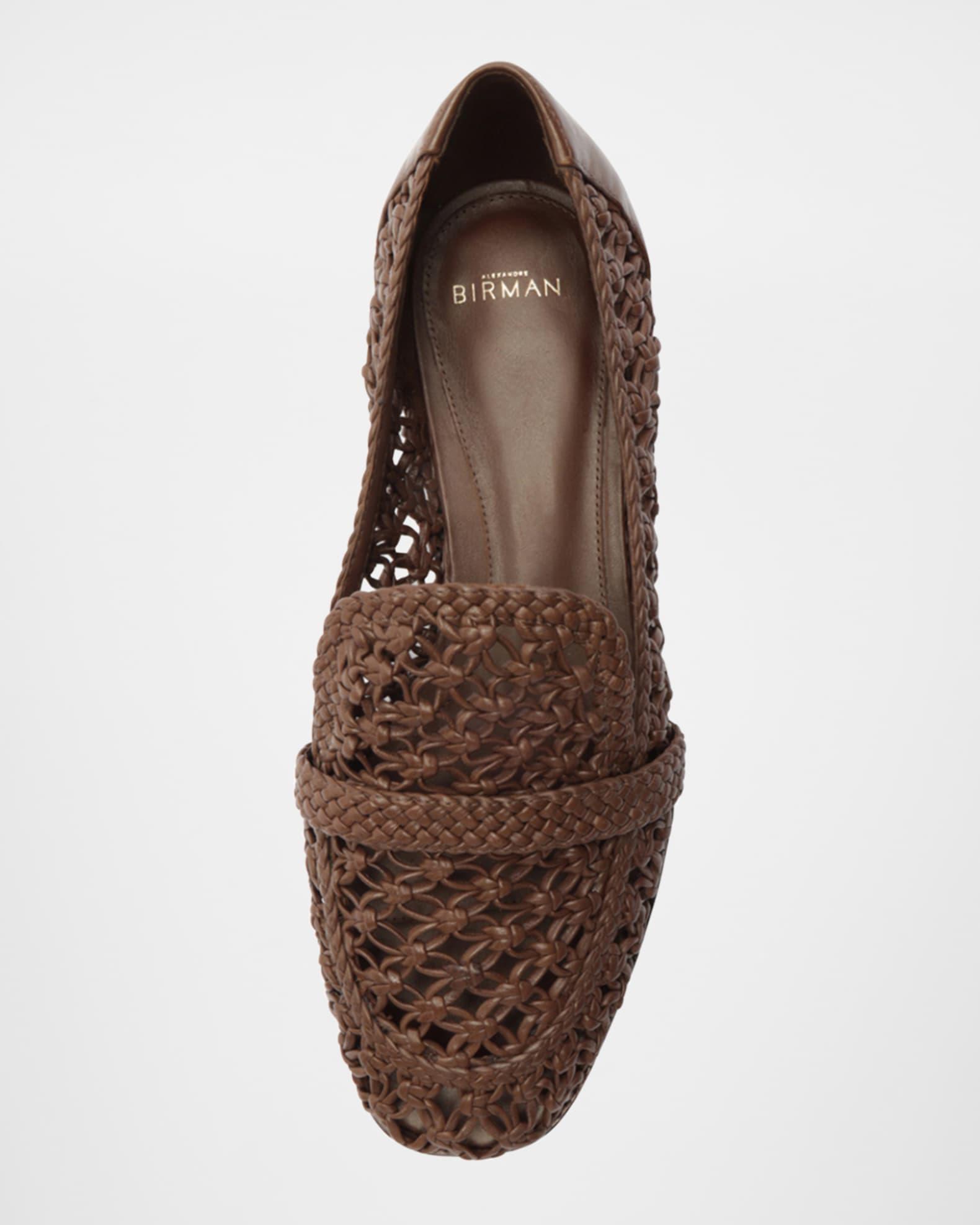 Jane Woven Leather Loafers Product Image