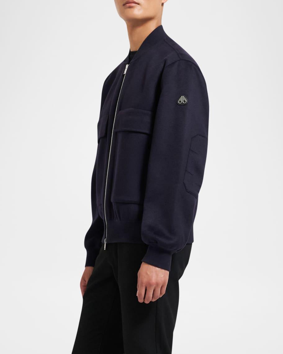 Mens Check Label Cotton Full-Zip Hoodie Product Image