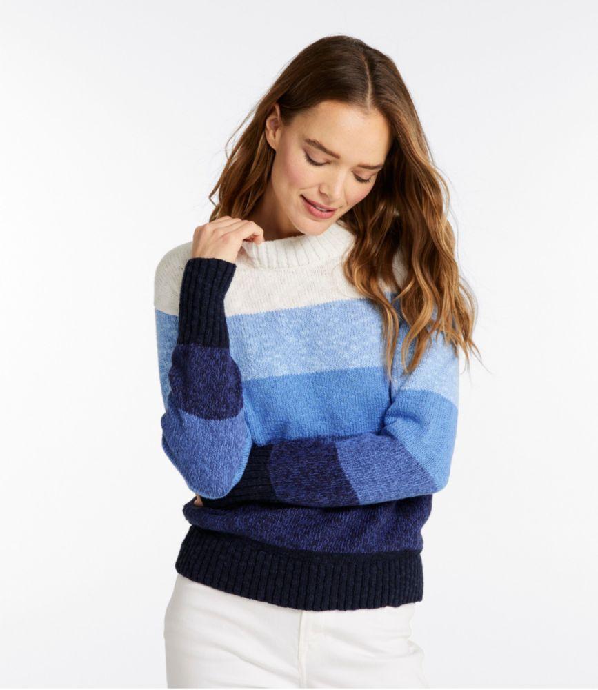 
                            
                                
                                    
                                
                            Women's Cotton Ragg Sweater, Crewneck Stripe
                         Product Image