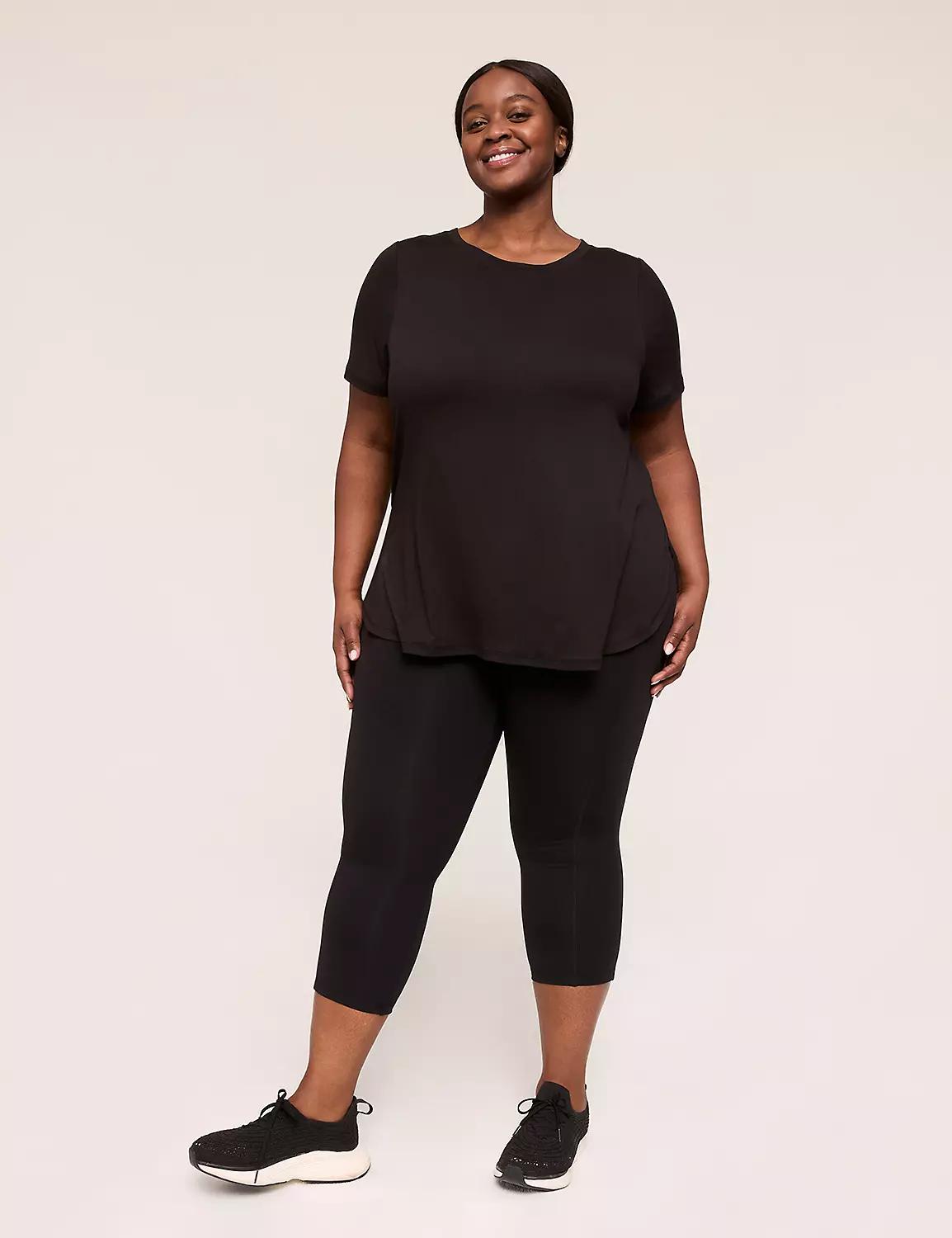 LIVI Soft Macrame Back-Detail Tee Product Image