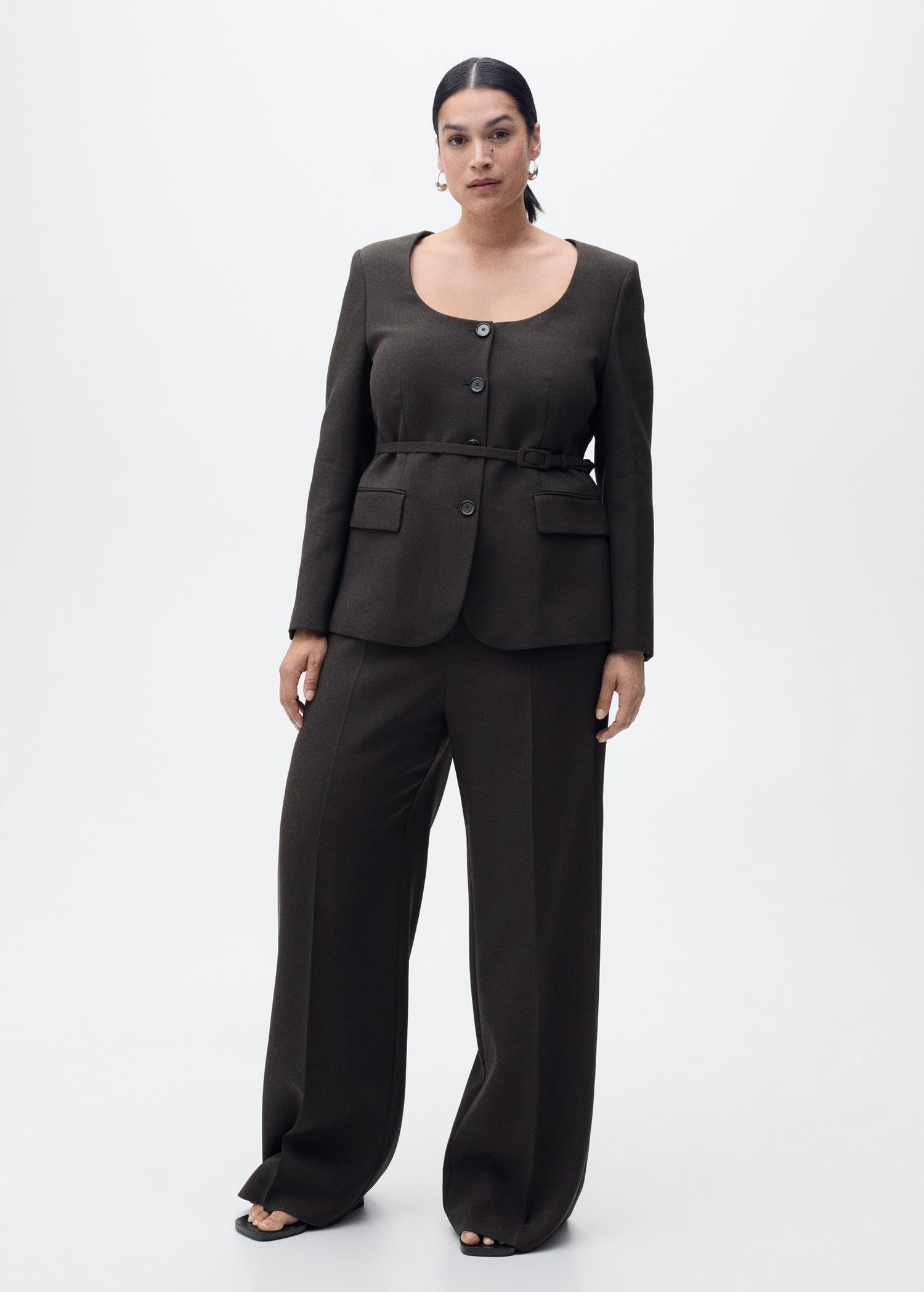 Straight suit trousers - Women | MANGO USA Product Image