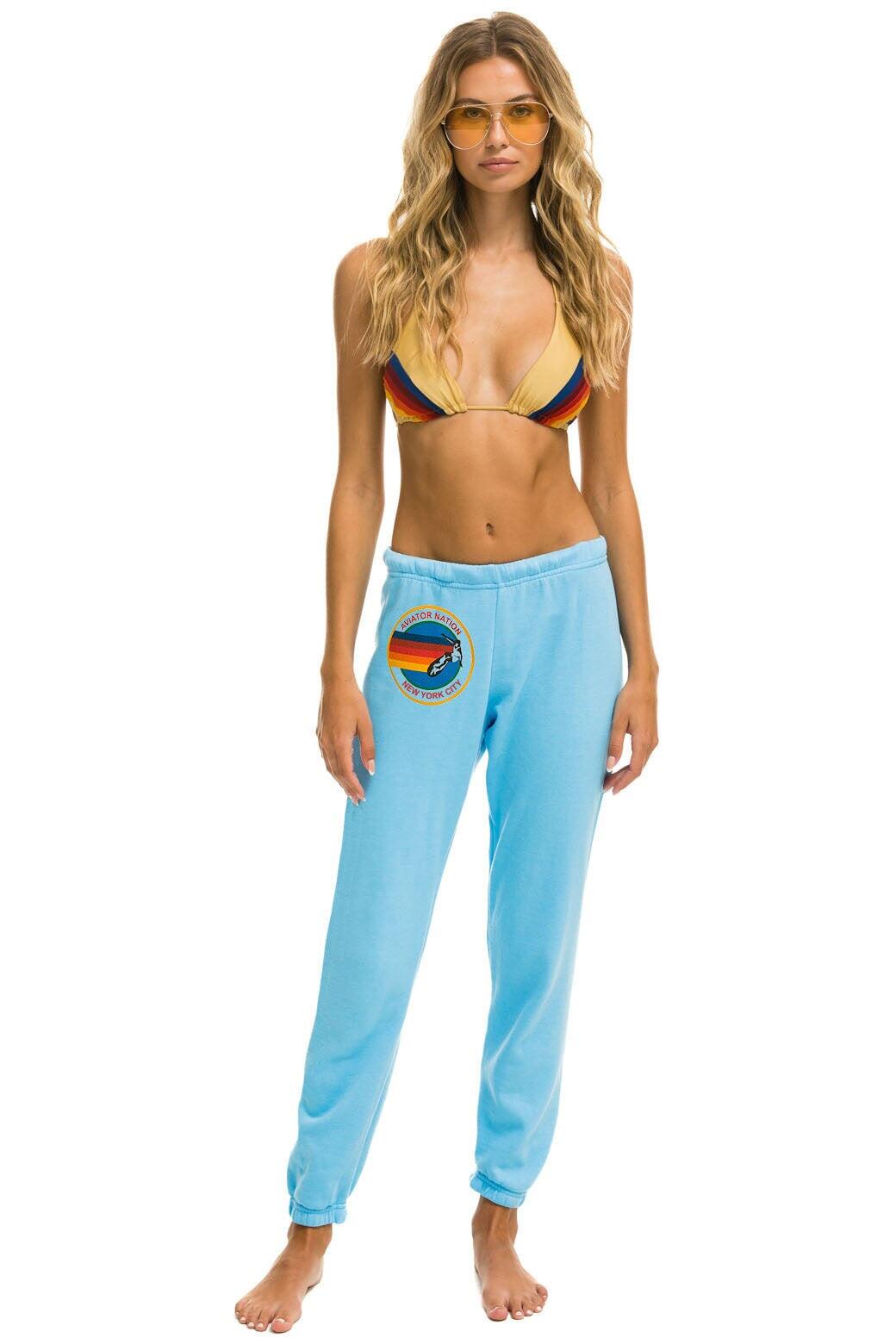AVIATOR NATION NASHVILLE SWEATPANTS - SKY Female Product Image