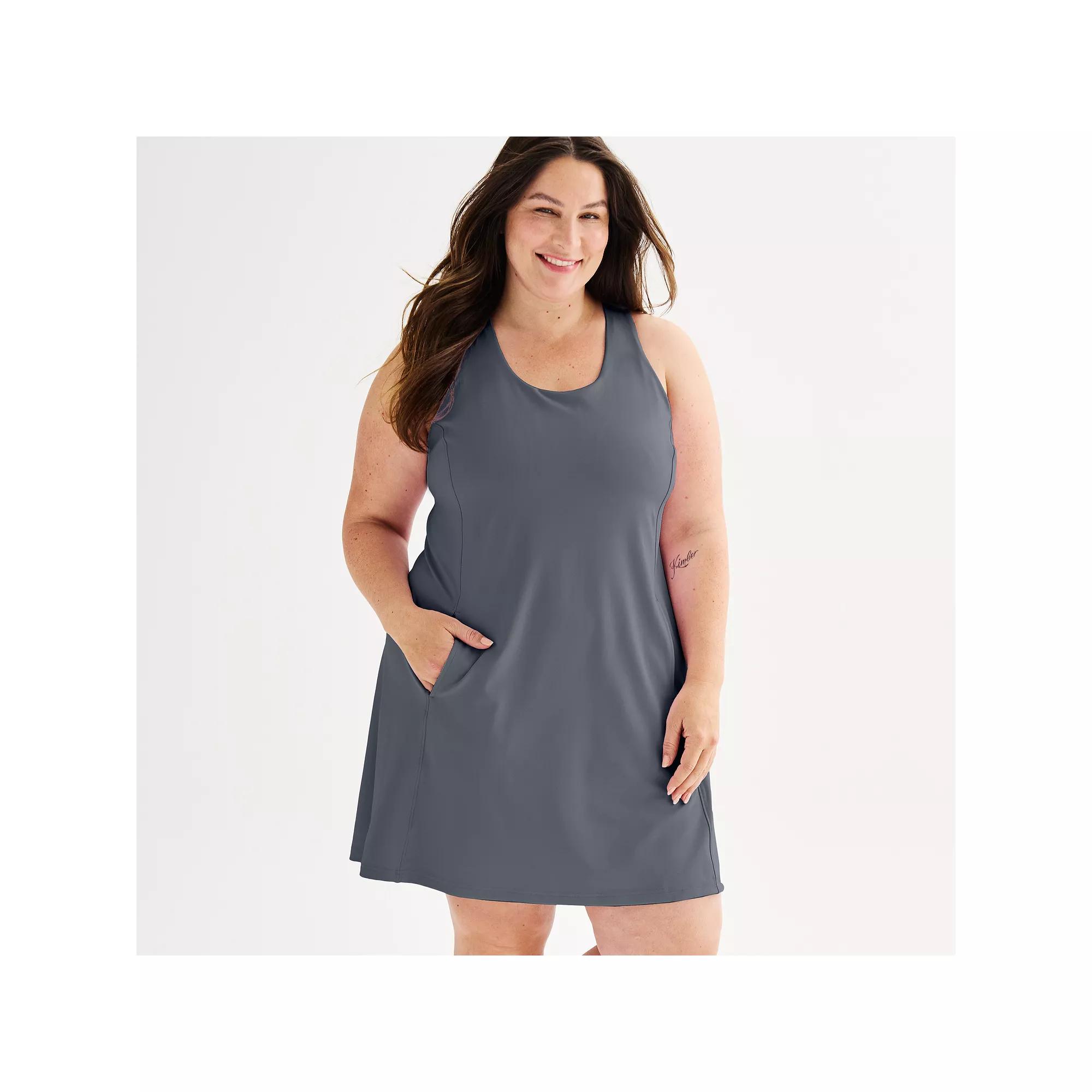 Plus Size Tek Gear Ultrastretch Dress with Built-In Bra, Womens Product Image