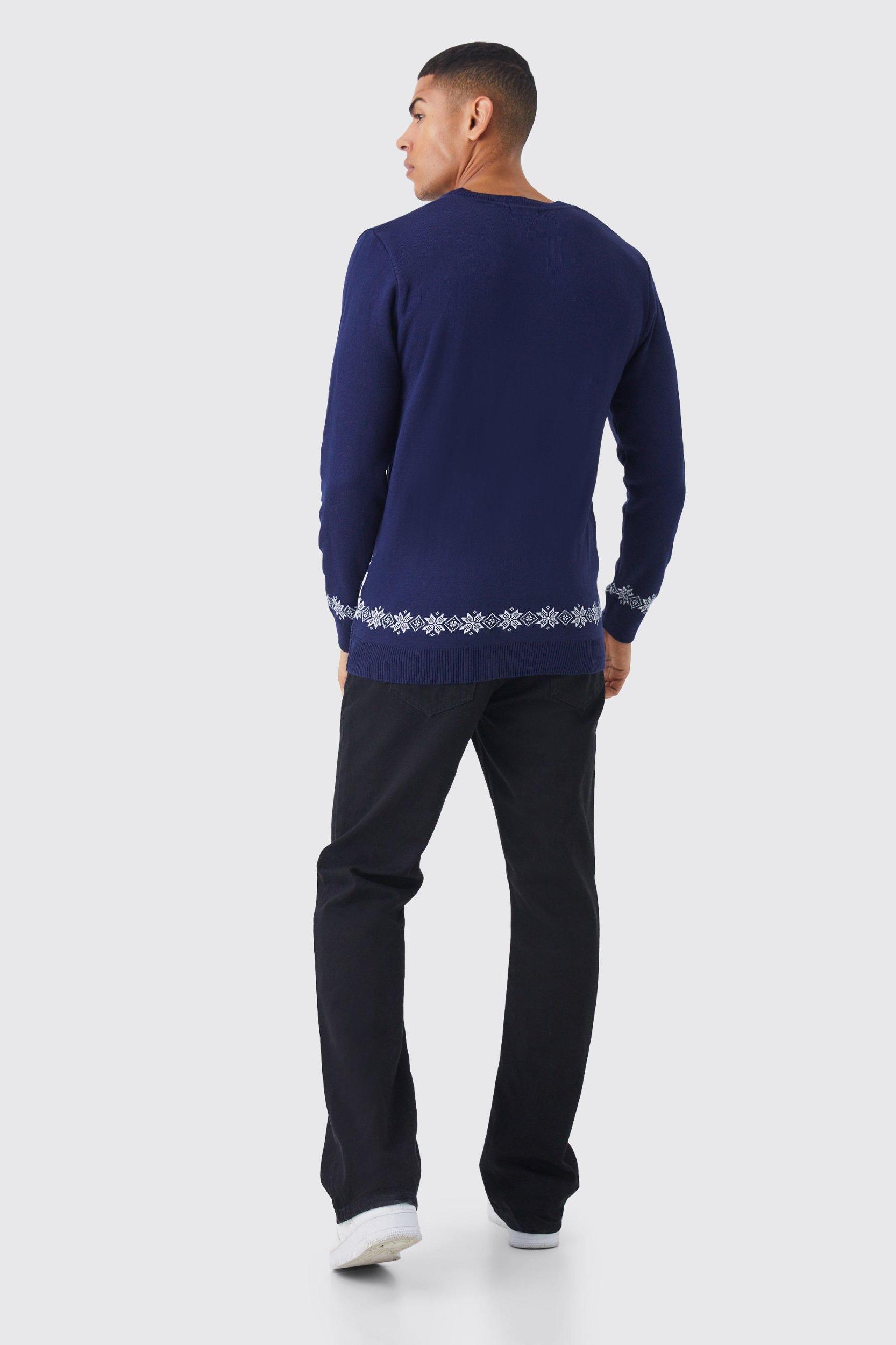 Xmas Ting Christmas Sweater | boohooMAN USA Product Image