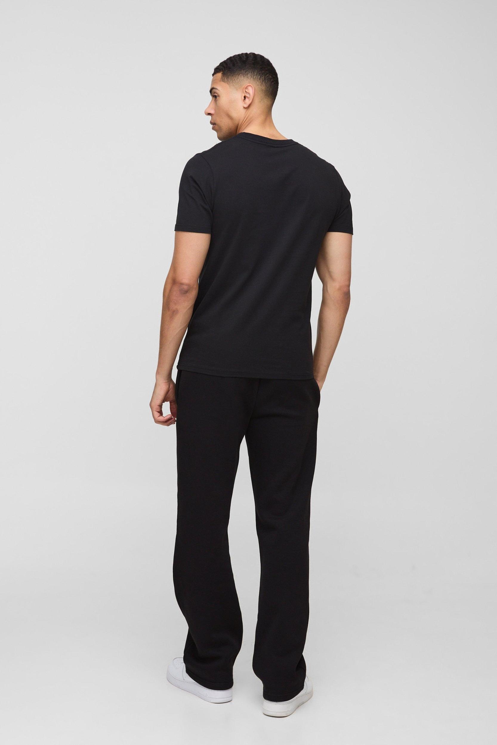 Slim Fit Athletic Varsity T-Shirt | boohooMAN USA Product Image