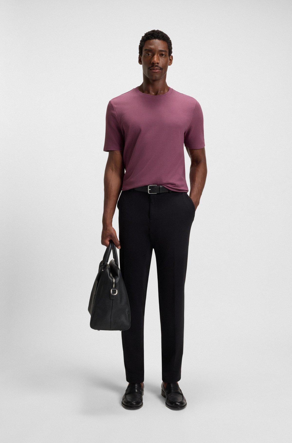  T-shirt with bubble-jacquard structure Product Image