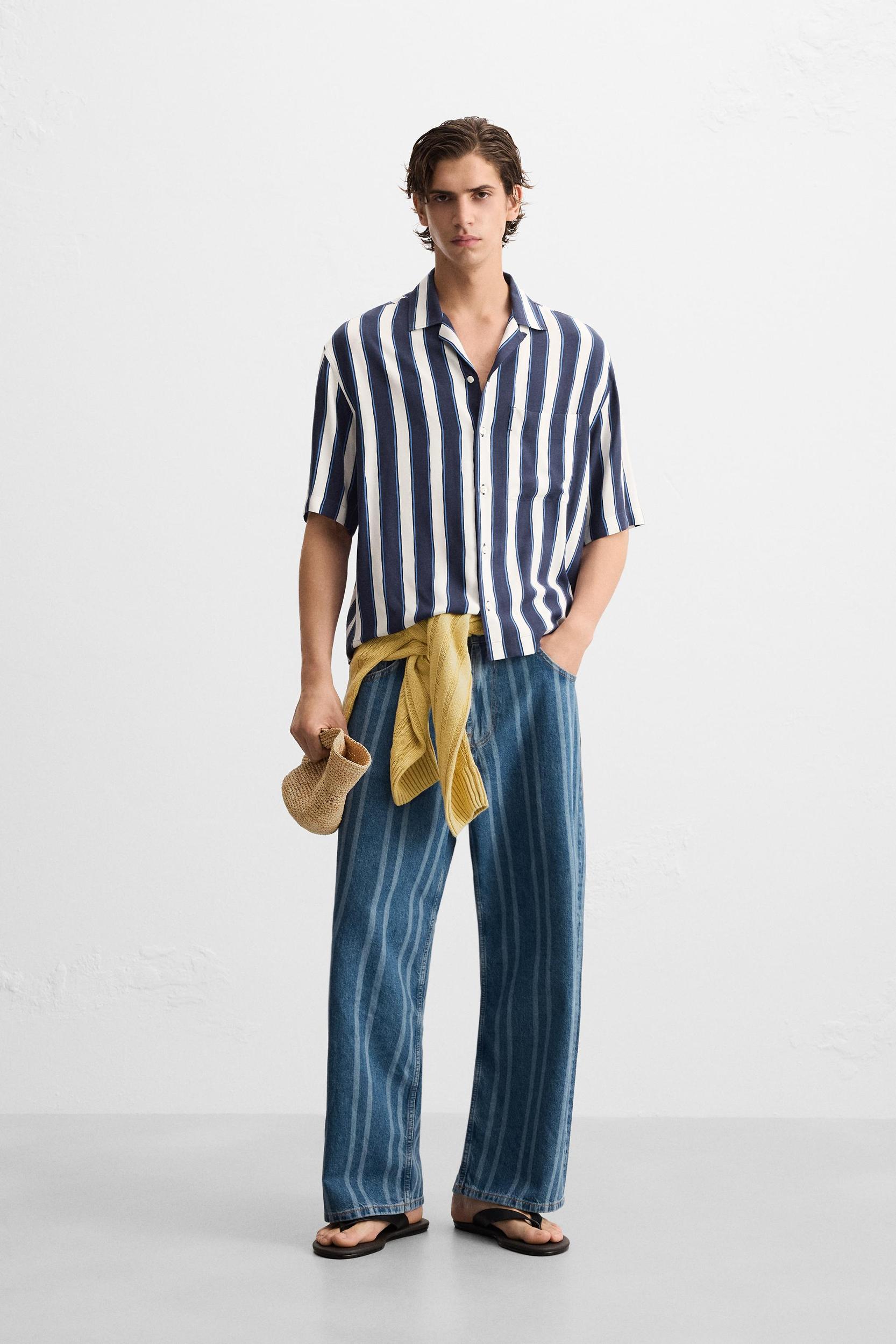 VISCOSE STRIPED SHIRT Product Image