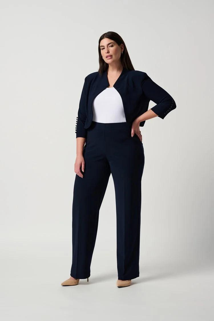 Classic Wide Leg Pant - Midnight Blue Product Image