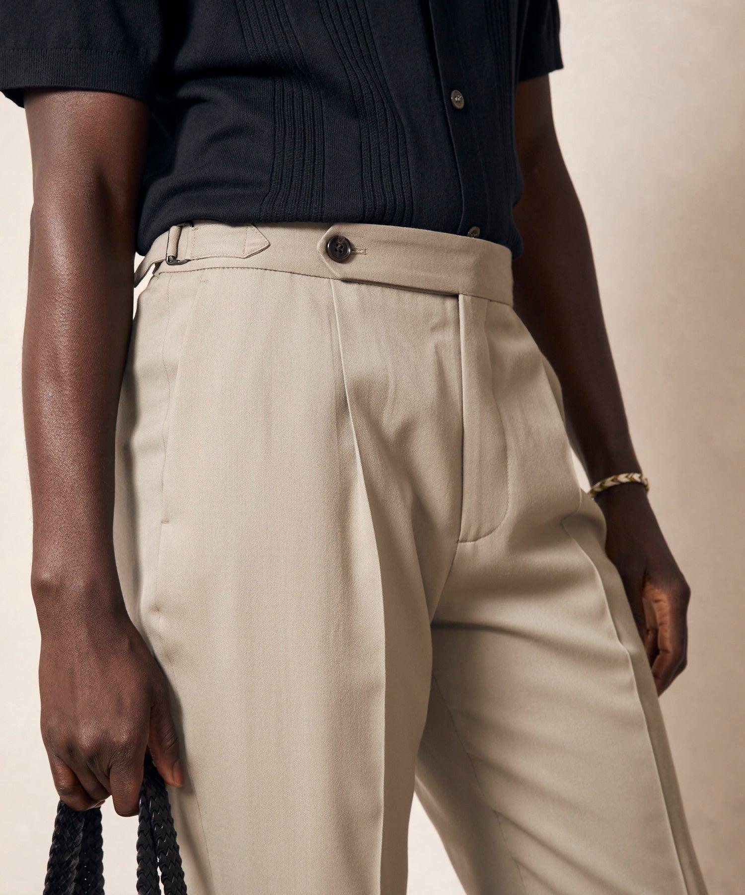 Italian Gabardine Side Tab Trouser Product Image