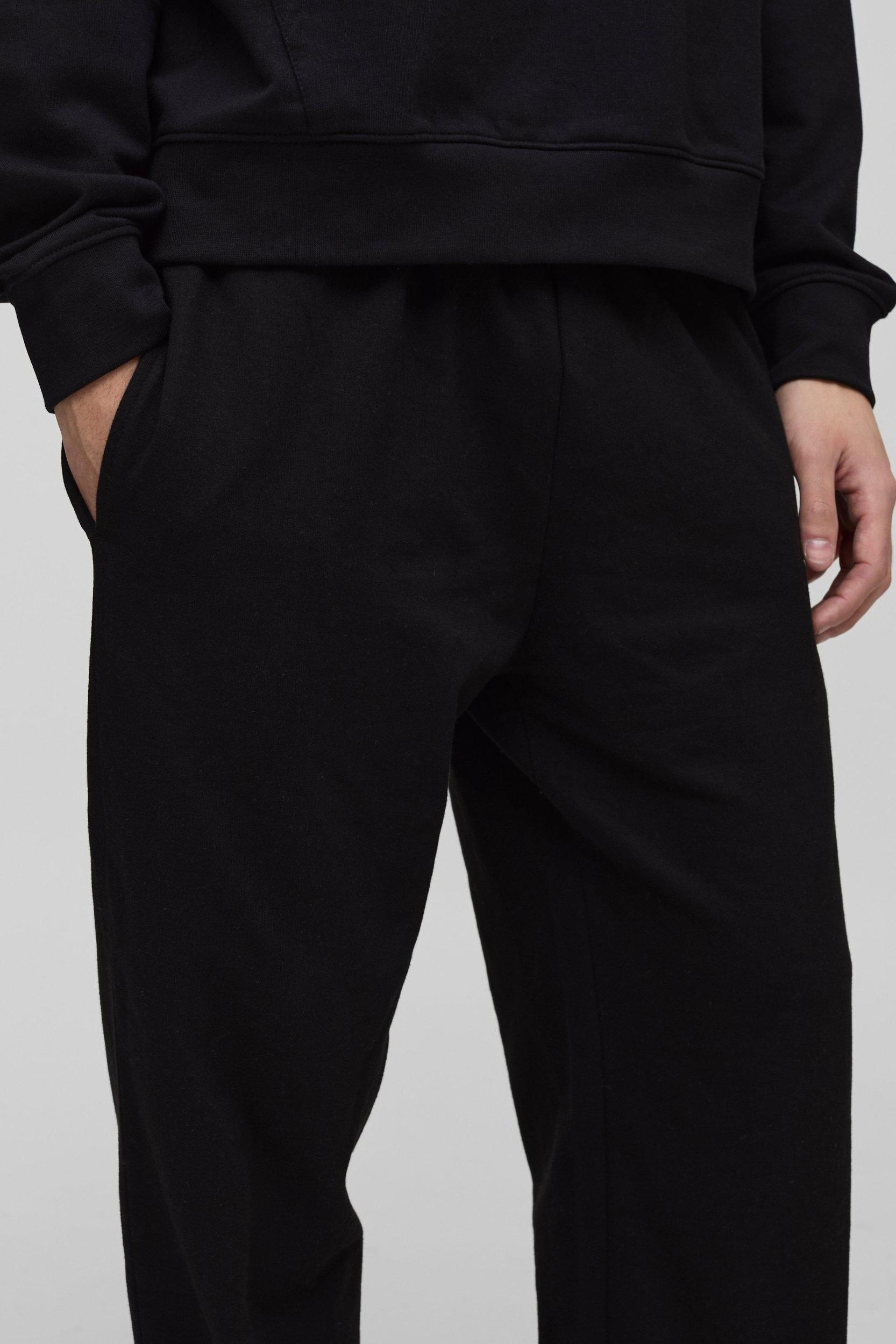 260GSM Loopback Basic Straight Fit Sweatpants | boohooMAN USA Product Image