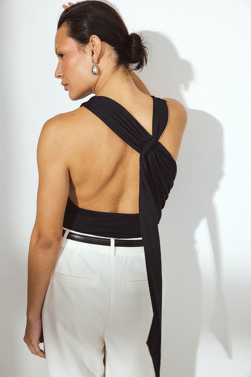 Back Detail Top Burgundy Product Image