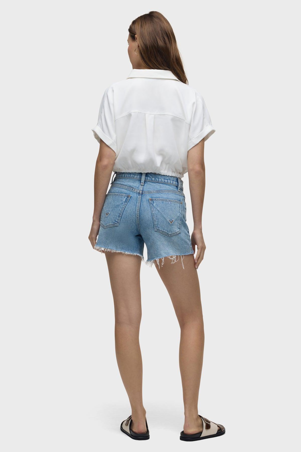 Drawstring Button Down Shirt Female Product Image