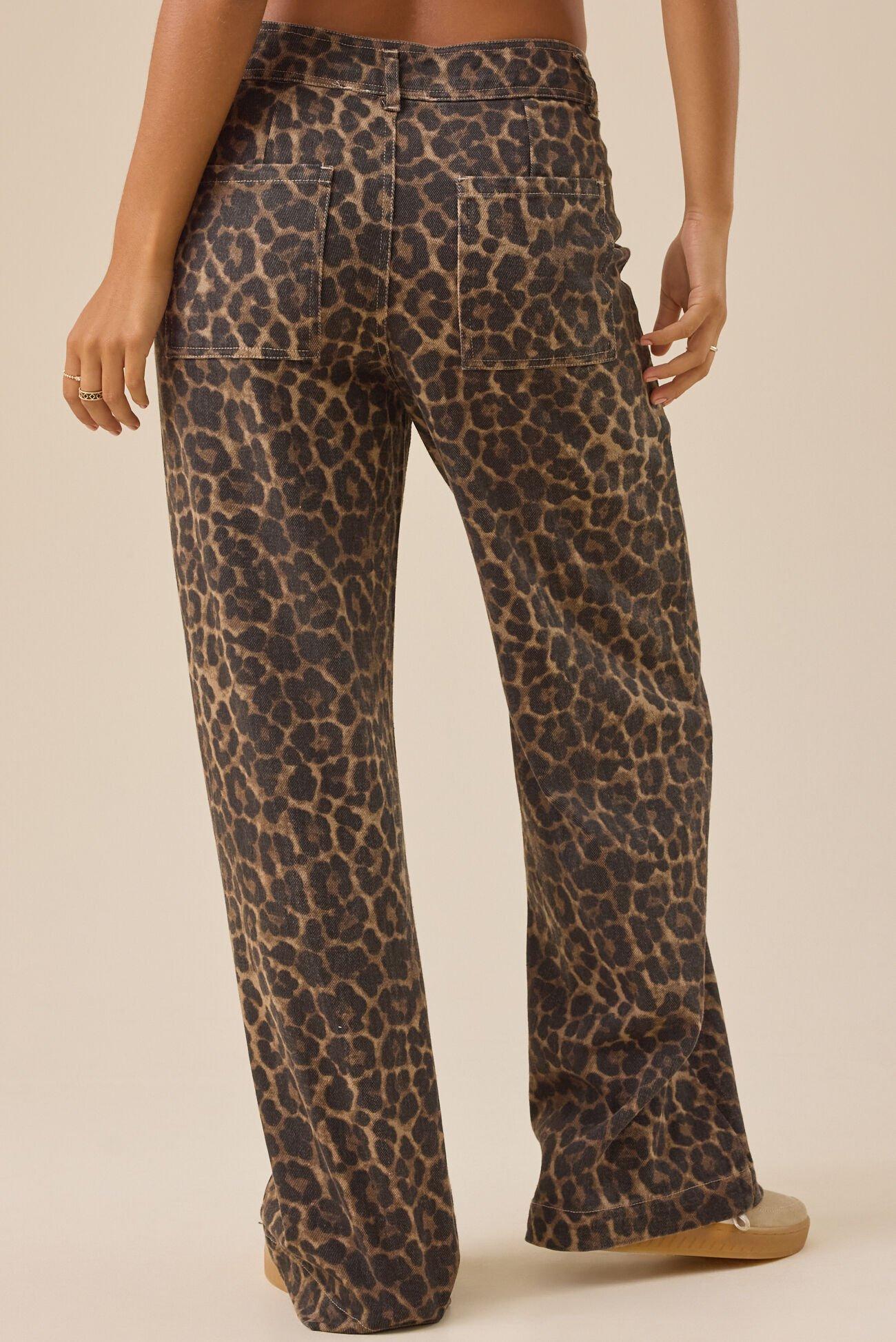 Fawn Cheetah Baggy Pants Product Image