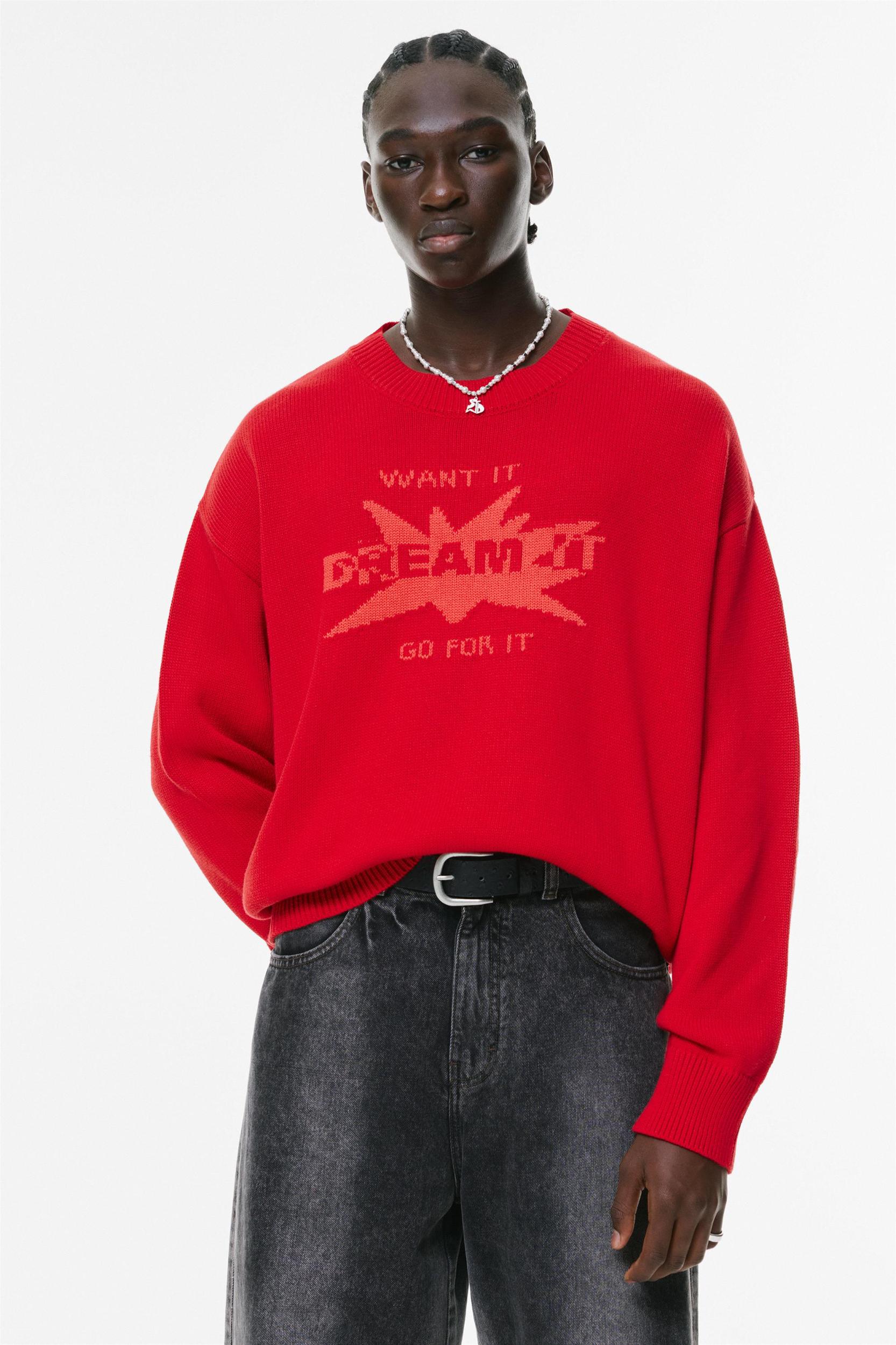 Text graphic jumper Product Image