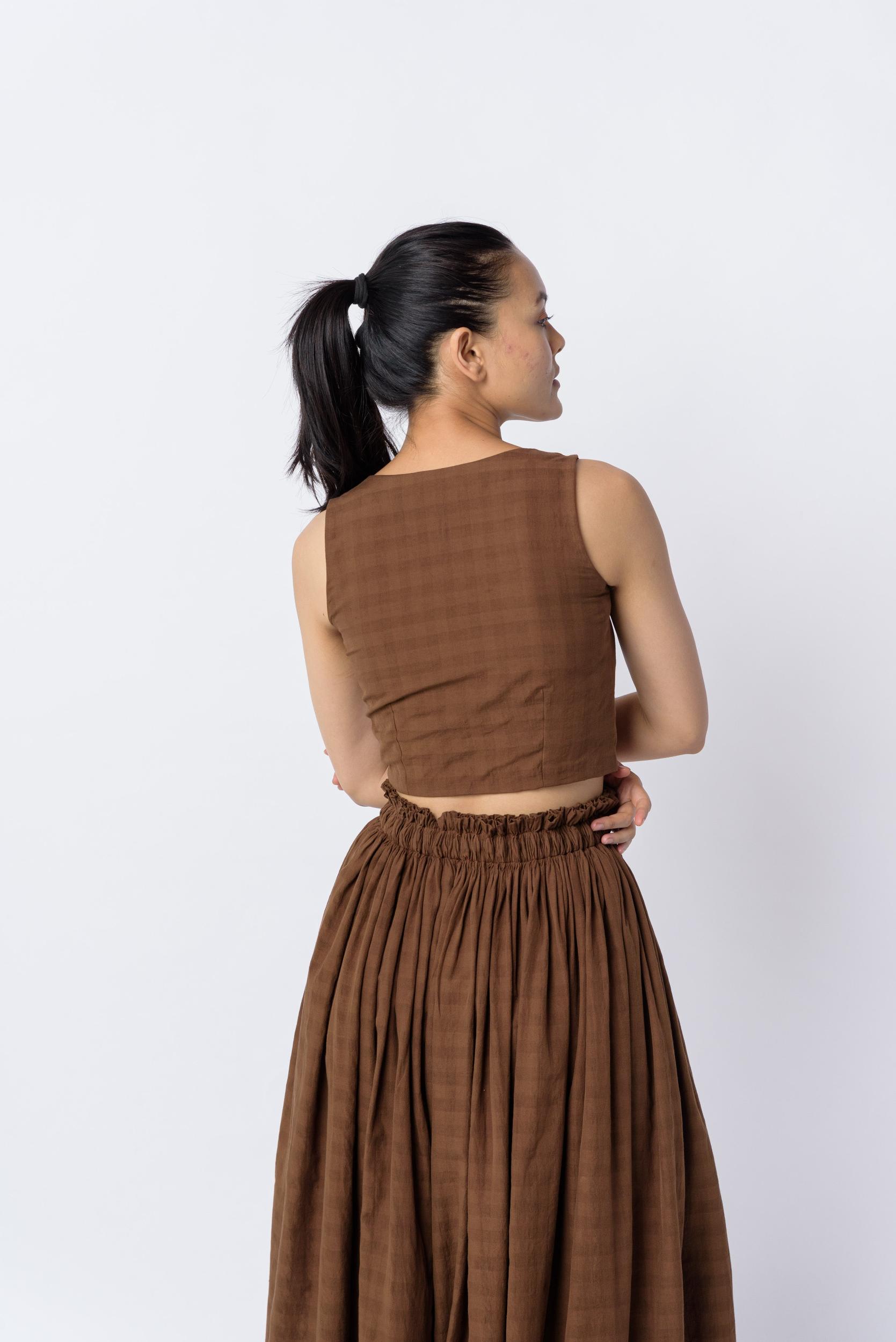Antique brown blouse Product Image