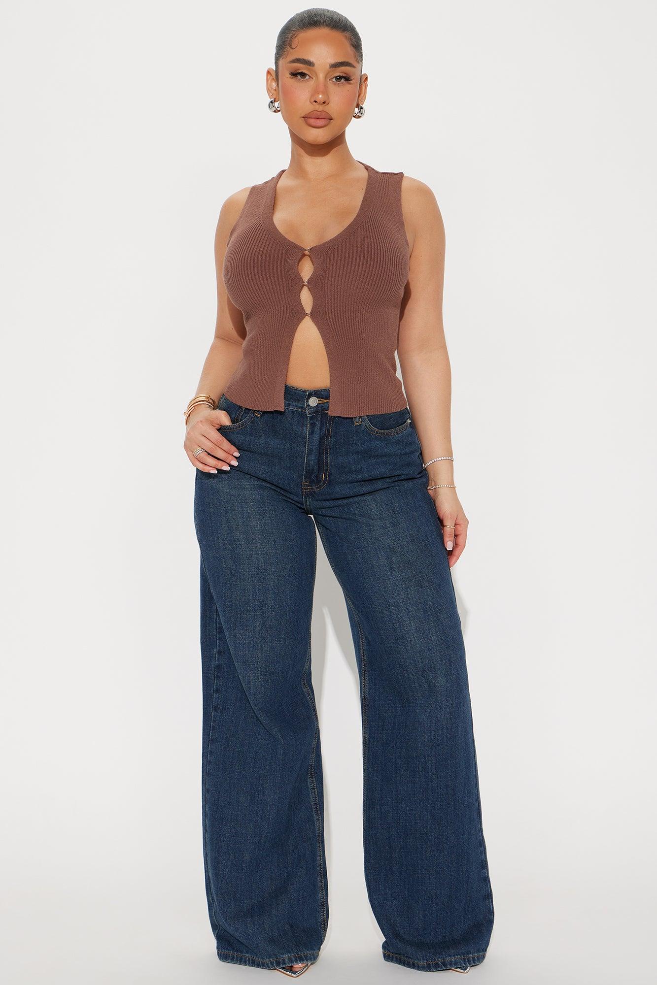 Keep Looking Sweater Vest - Brown Product Image