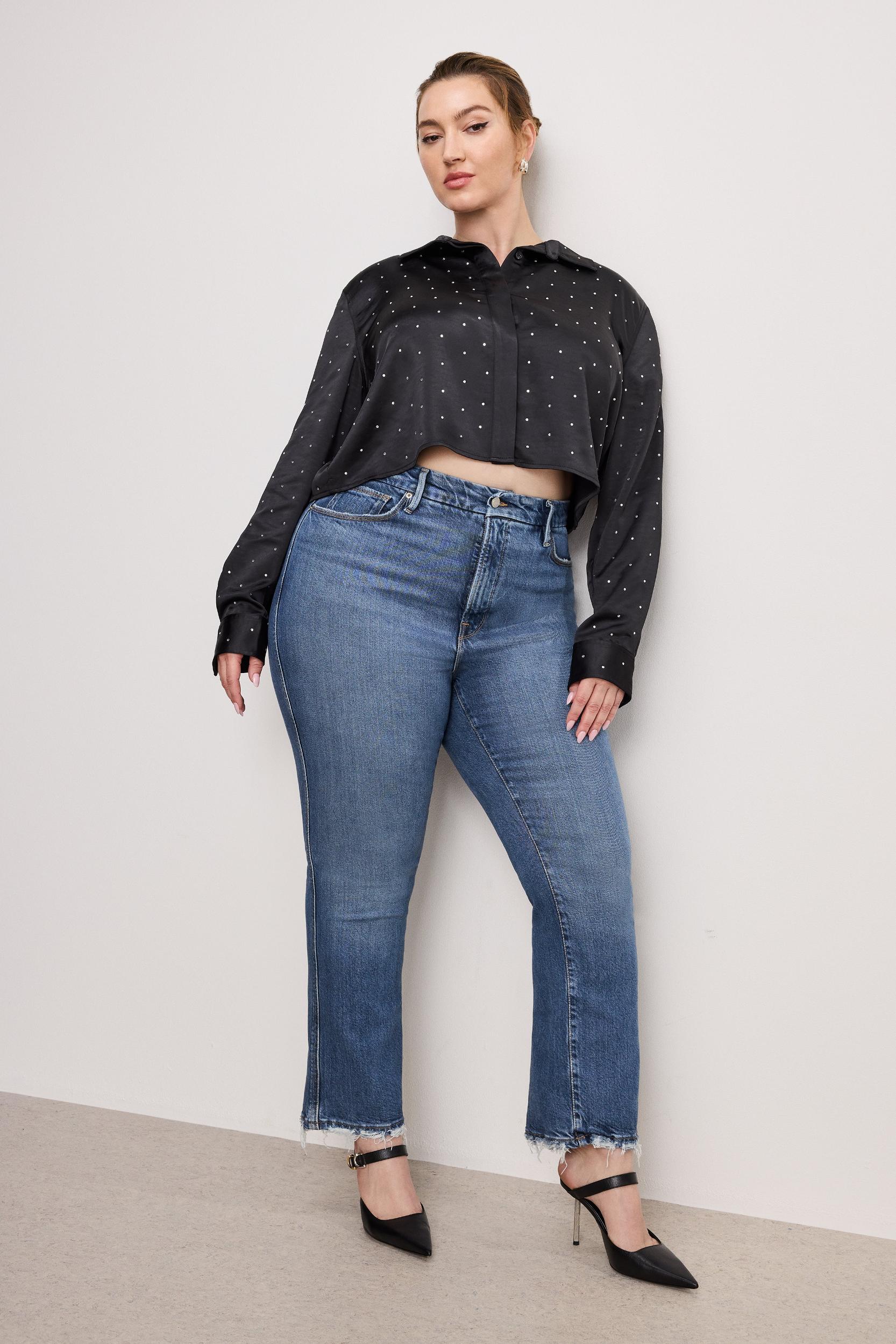 SOFT-TECH GOOD CURVE STRAIGHT JEANS | INDIGO737 Product Image