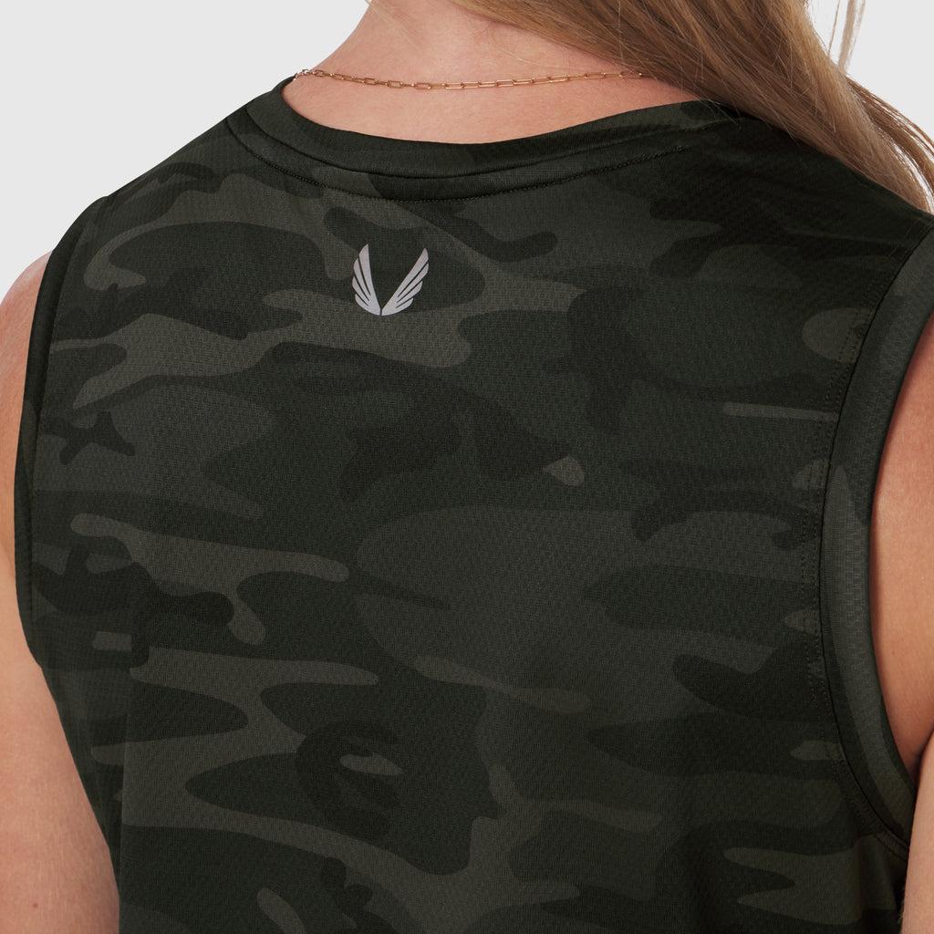 W020. AeroSilver® Tank Top - Dark Camo "RP" Product Image
