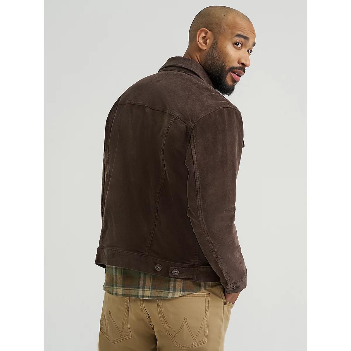 Men's Unlined Corduroy Jacket in Chocolate Product Image