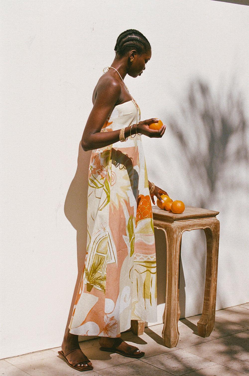 Aerin Dress - Thalassa Rust Product Image