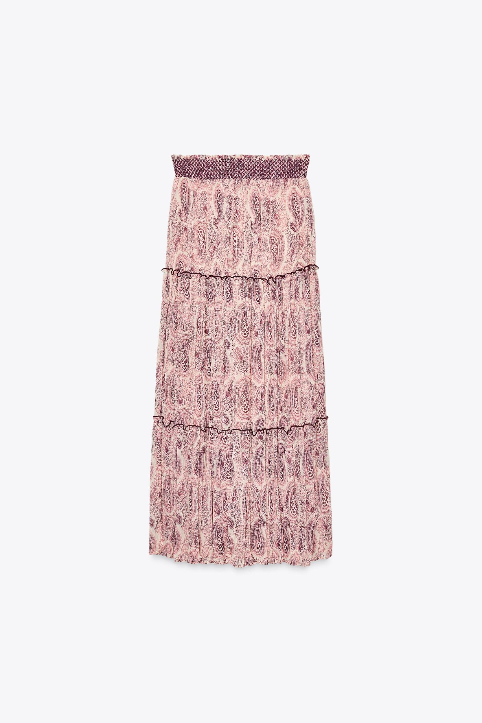 PRINTED MIDI SKIRT Product Image