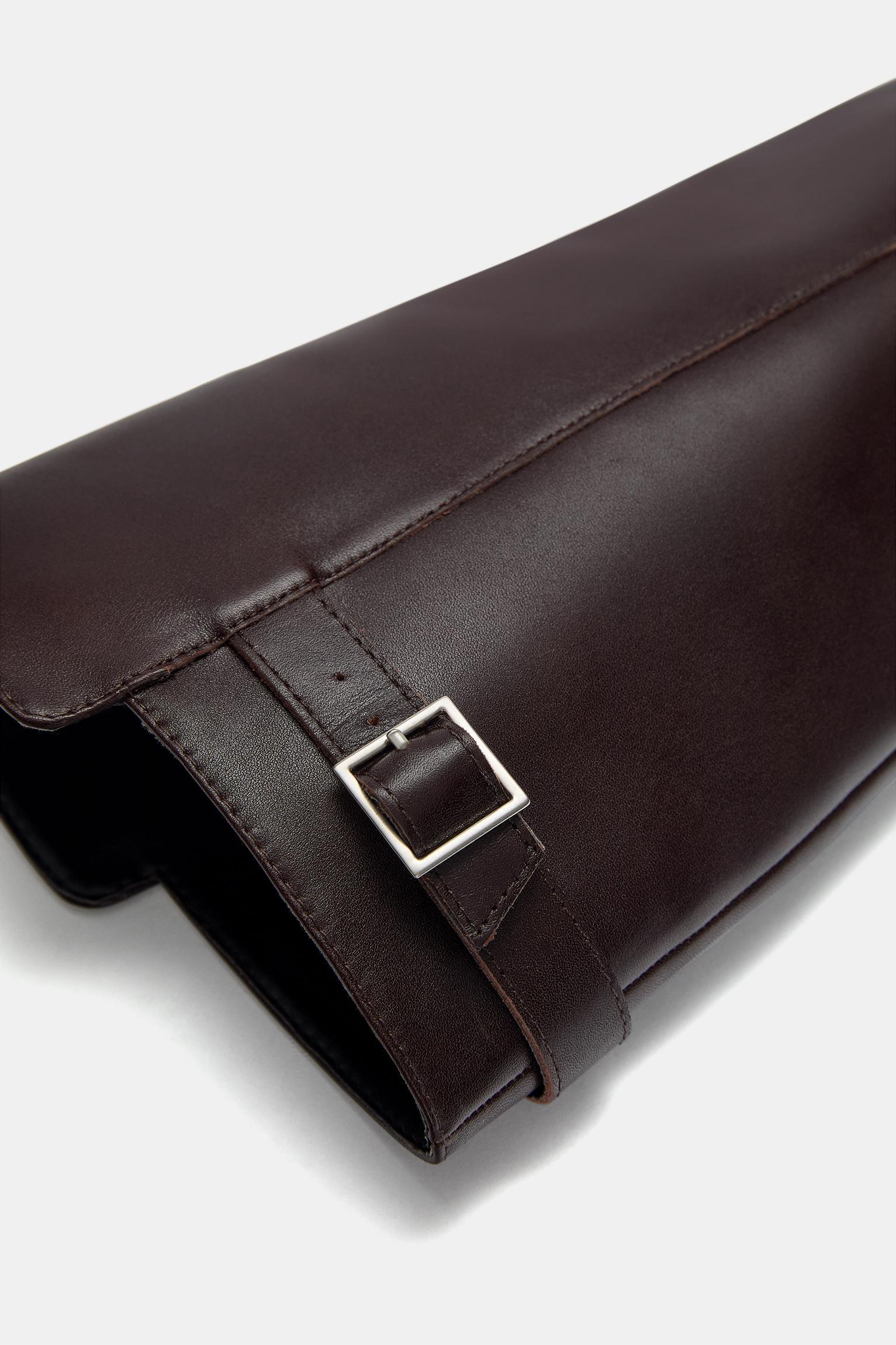 Leather high-heel knee-high boots Product Image